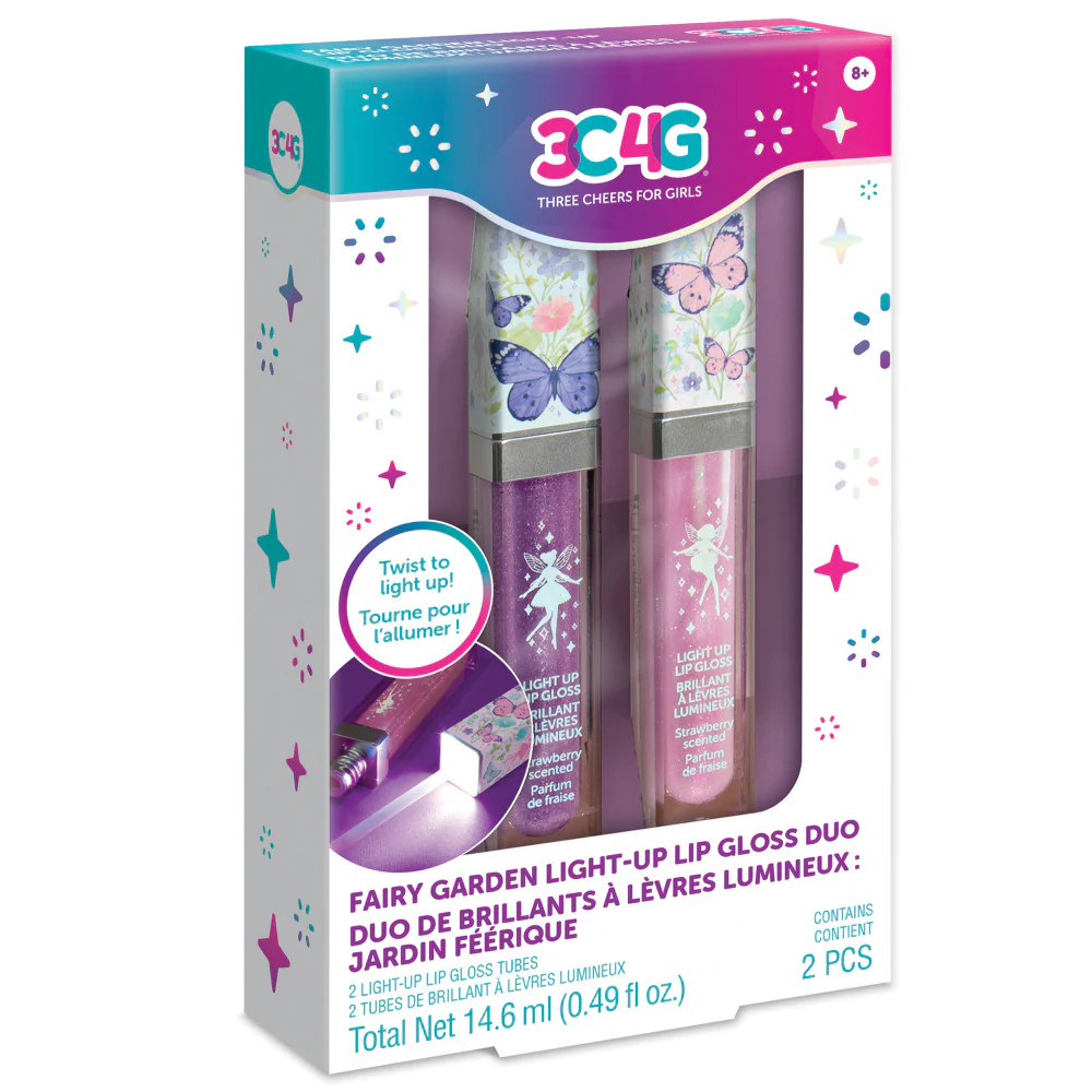 3C4G Fairy Garden Light-Up Lip Gloss Duo - Pink & Lavender