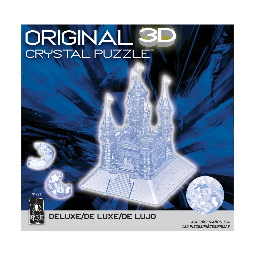 BePuzzled Clear Castle 3D Crystal Puzzle - 125 pcs - Image 2