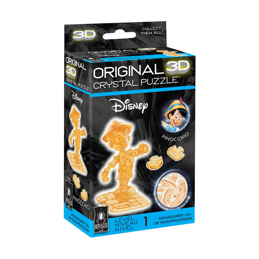 BePuzzled Disney Pinocchio 3D Crystal Puzzle - 38 Pcs - Image 2