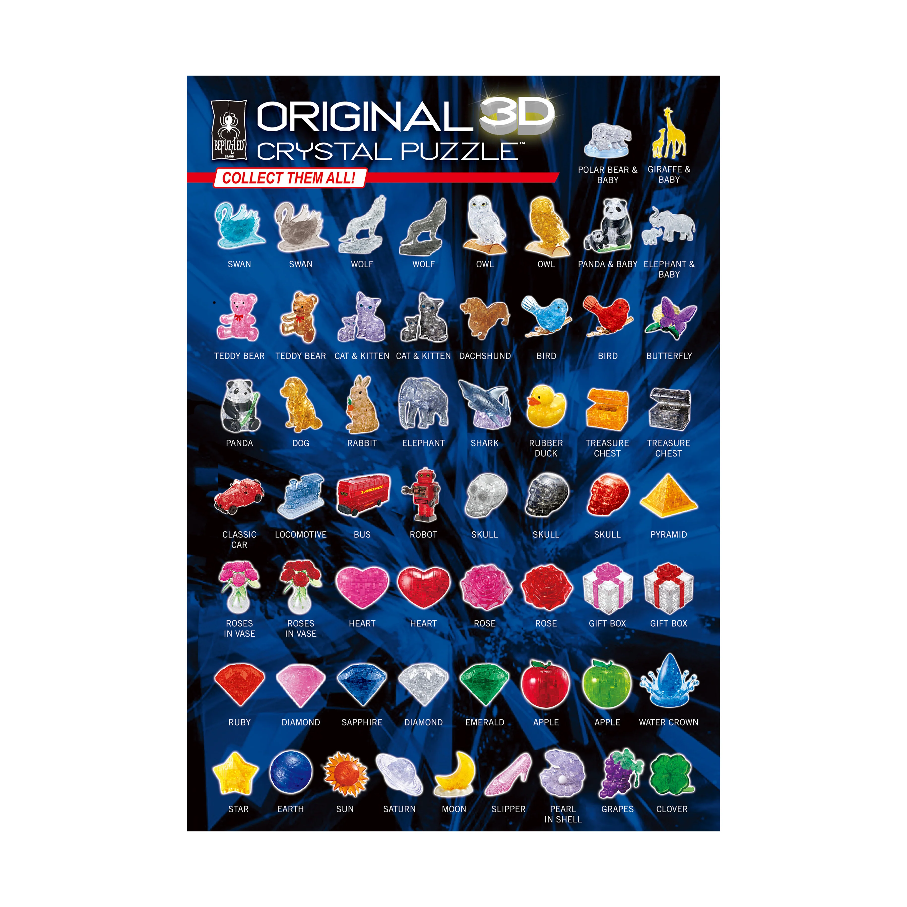 3D Crystal Puzzle - Penguin and Baby: Challenging 43-Piece Set - Image 4
