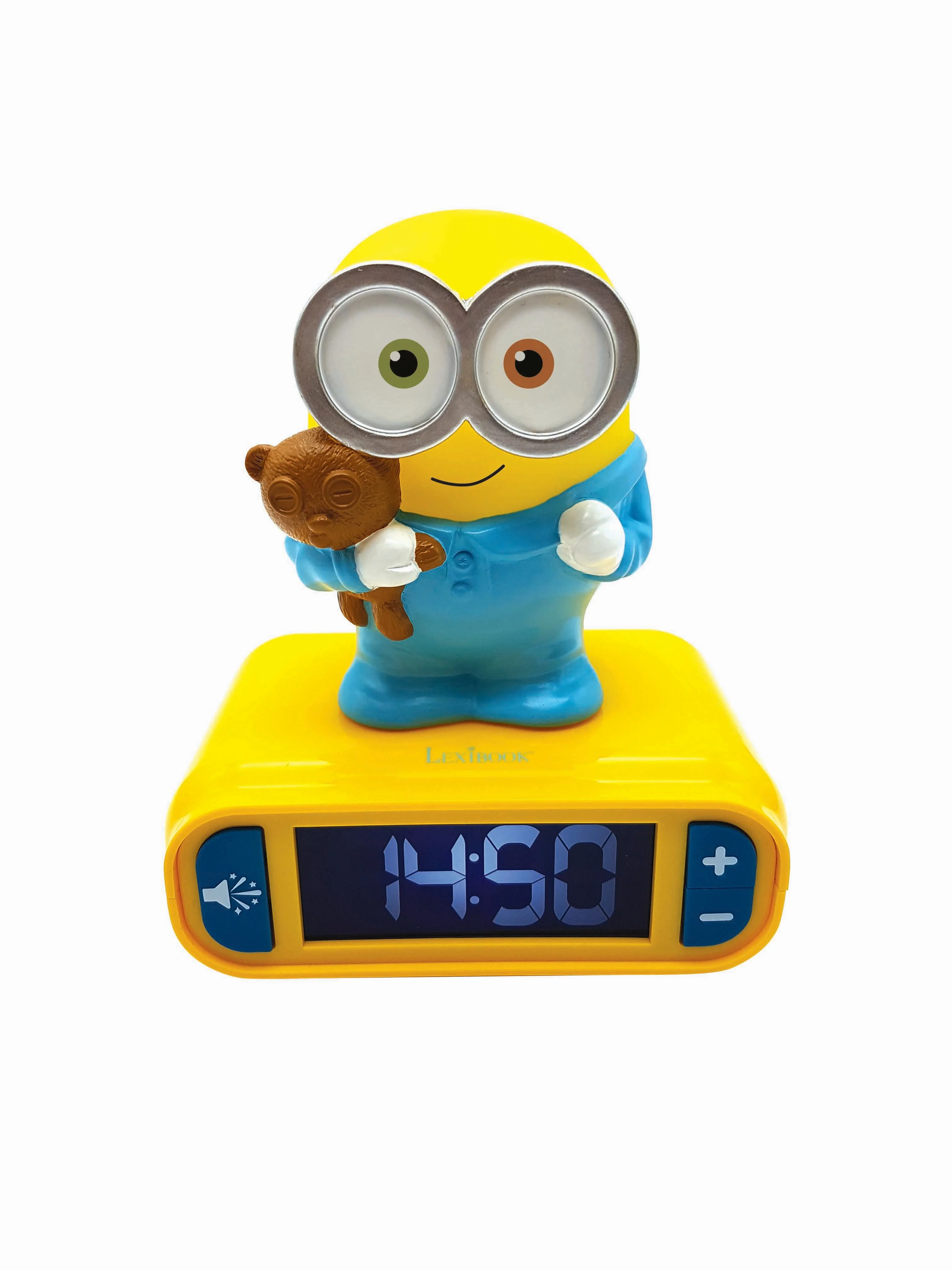 Lexibook Minions 3D Alarm Clock with Nightlight & Sound Effects - Image 2