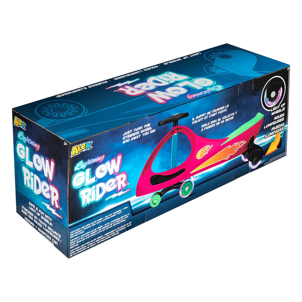 Alex - Lightning Glow Rider - Pink & Green - Inertia-Powered Fun - Image 2
