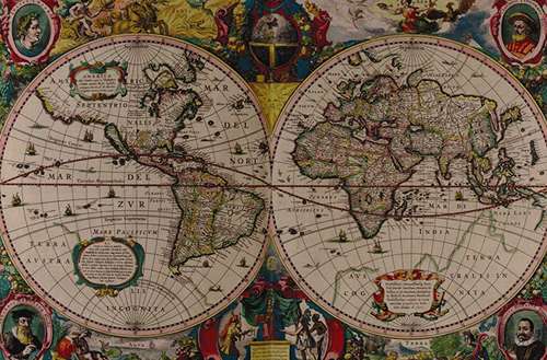 Go! Games Antique Map 1000-Piece Jigsaw Puzzle - Historical World View - Image 3