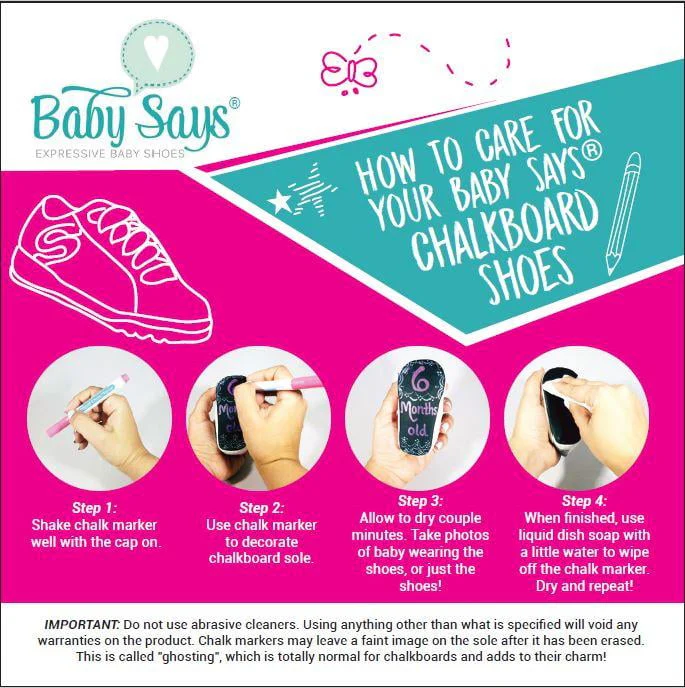 Baby Says Chalkable White Sneakers 6-9 mo
