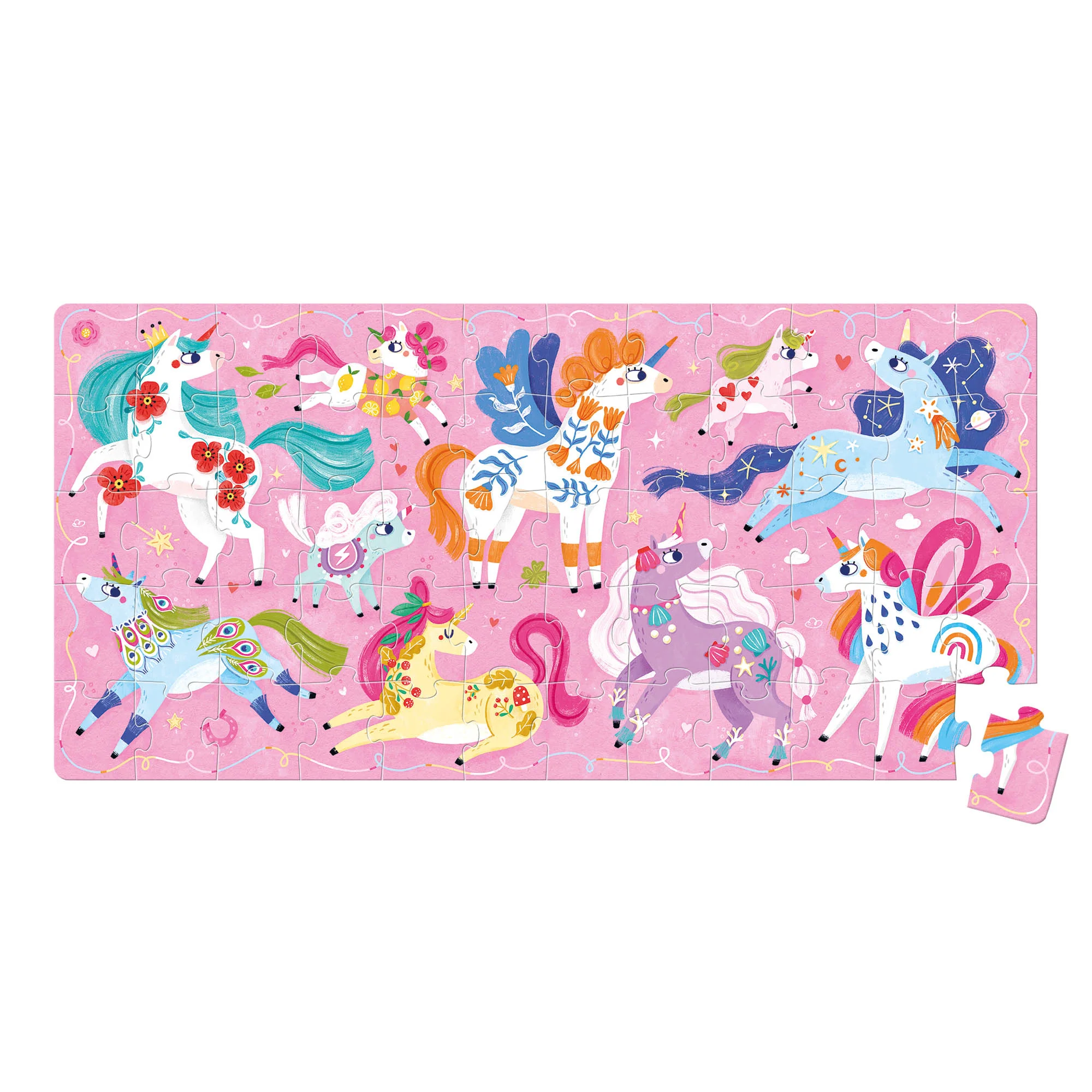 Banana Panda I Love Unicorns Puzzle - 60 pc - Image 2