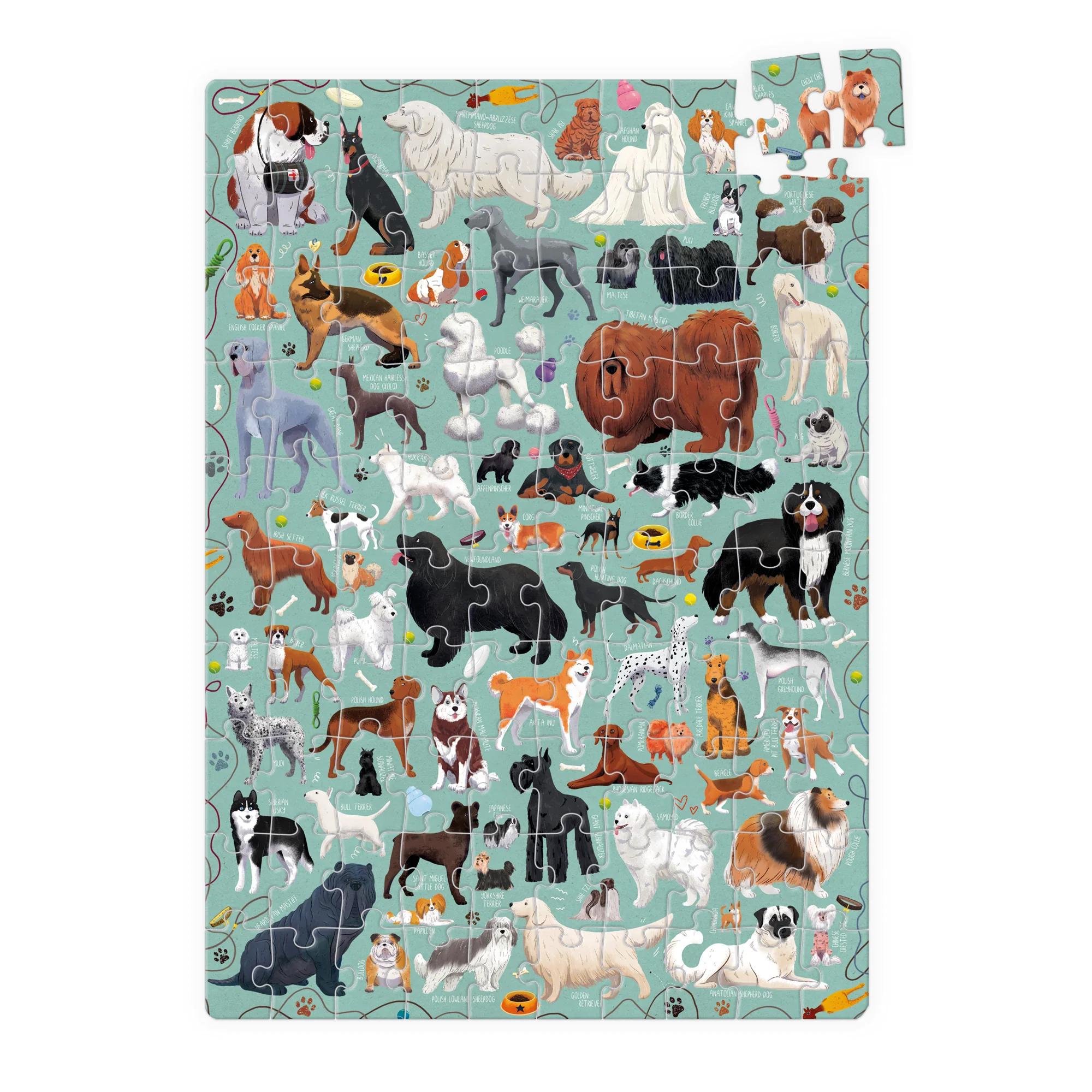 Banana Panda Puzzlove Dogs Jigsaw Puzzle - 100 pc - Image 3