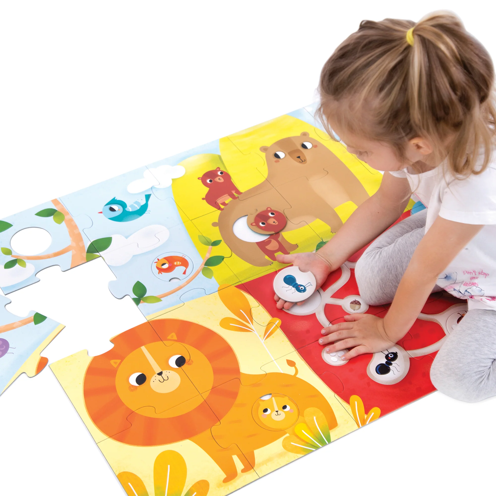 Banana Panda Super Size Animal Match Floor Puzzle - 34 pc