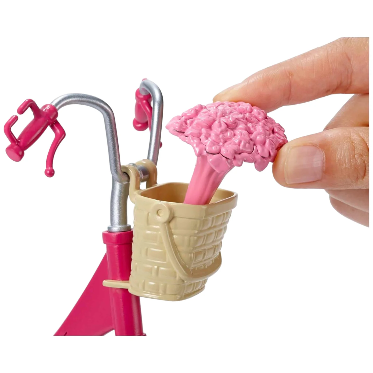Girls Barbie Dream Adventure Safety Bike with Helmet and Basket - Image 5