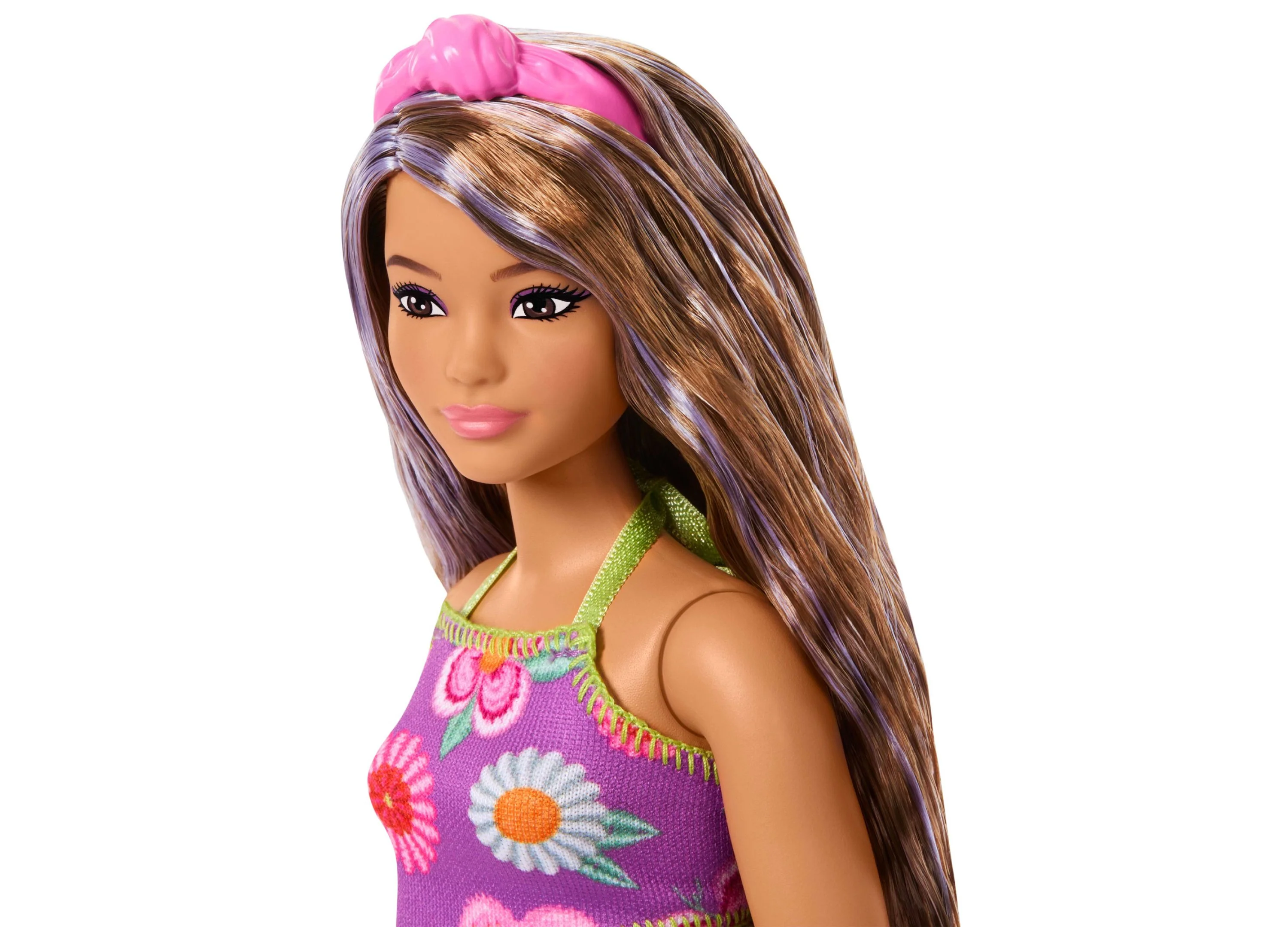 Barbie Fashionistas Doll - Floral Halter Dress with Accessories - Image 4