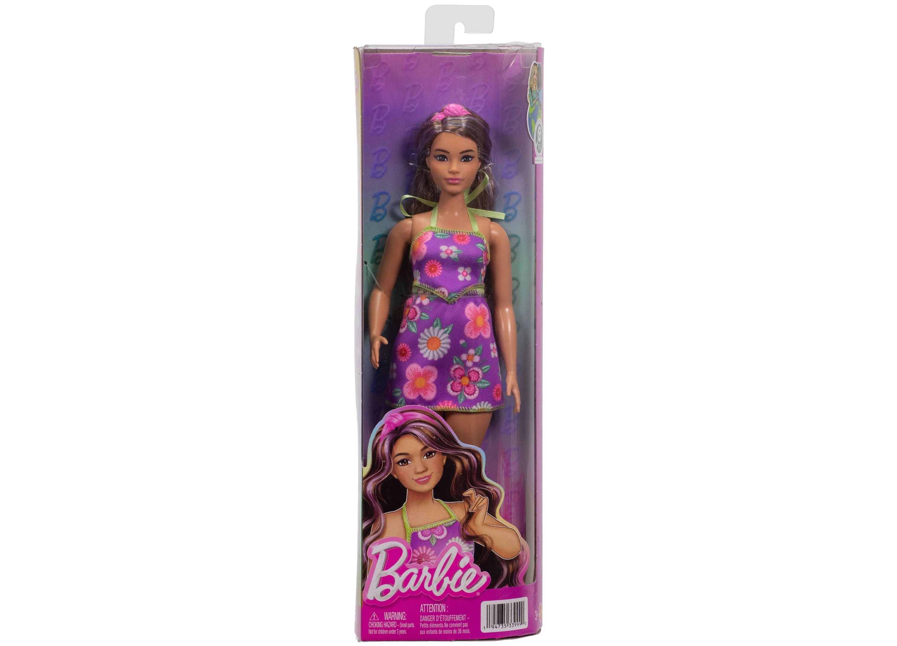 Barbie Fashionistas Doll - Floral Halter Dress with Accessories - Image 6