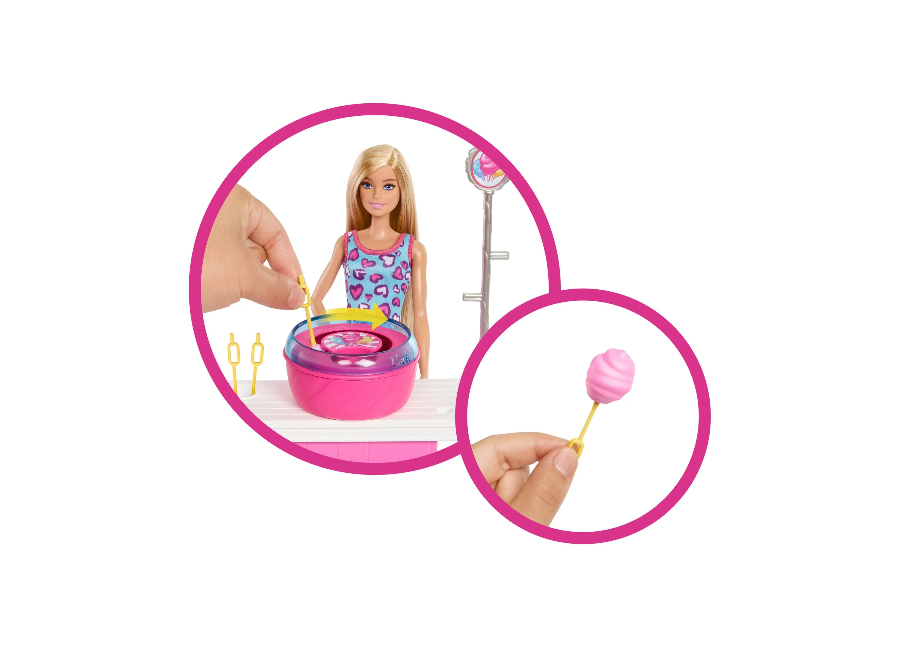 Barbie Mysteries Beach Detectives Malibu Doll and Cotton Candy Game Playset - Image 3