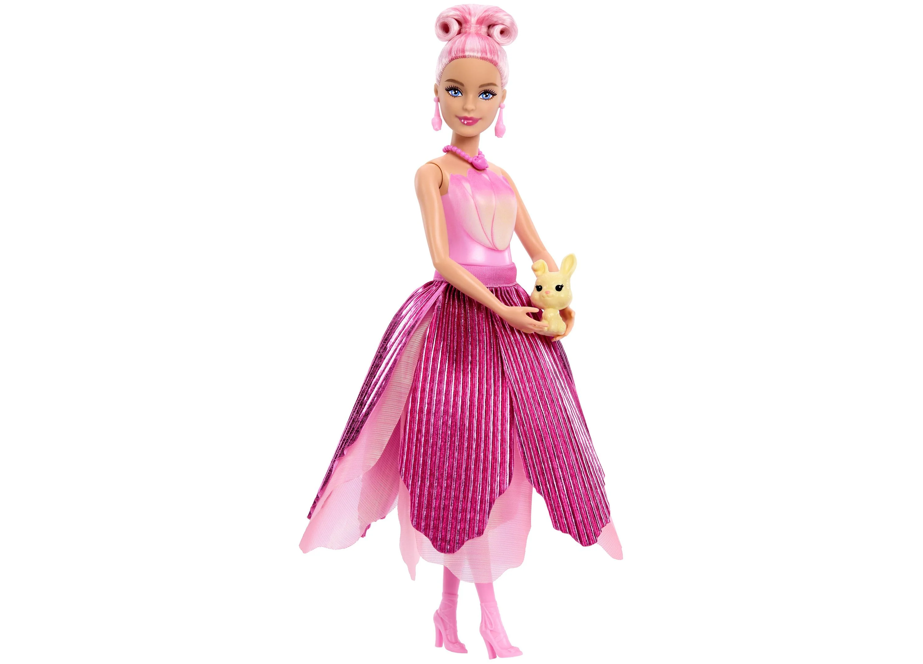 Barbie Petal Pop Scented Fashion Doll with Tulip Dress and Accessories - Image 2