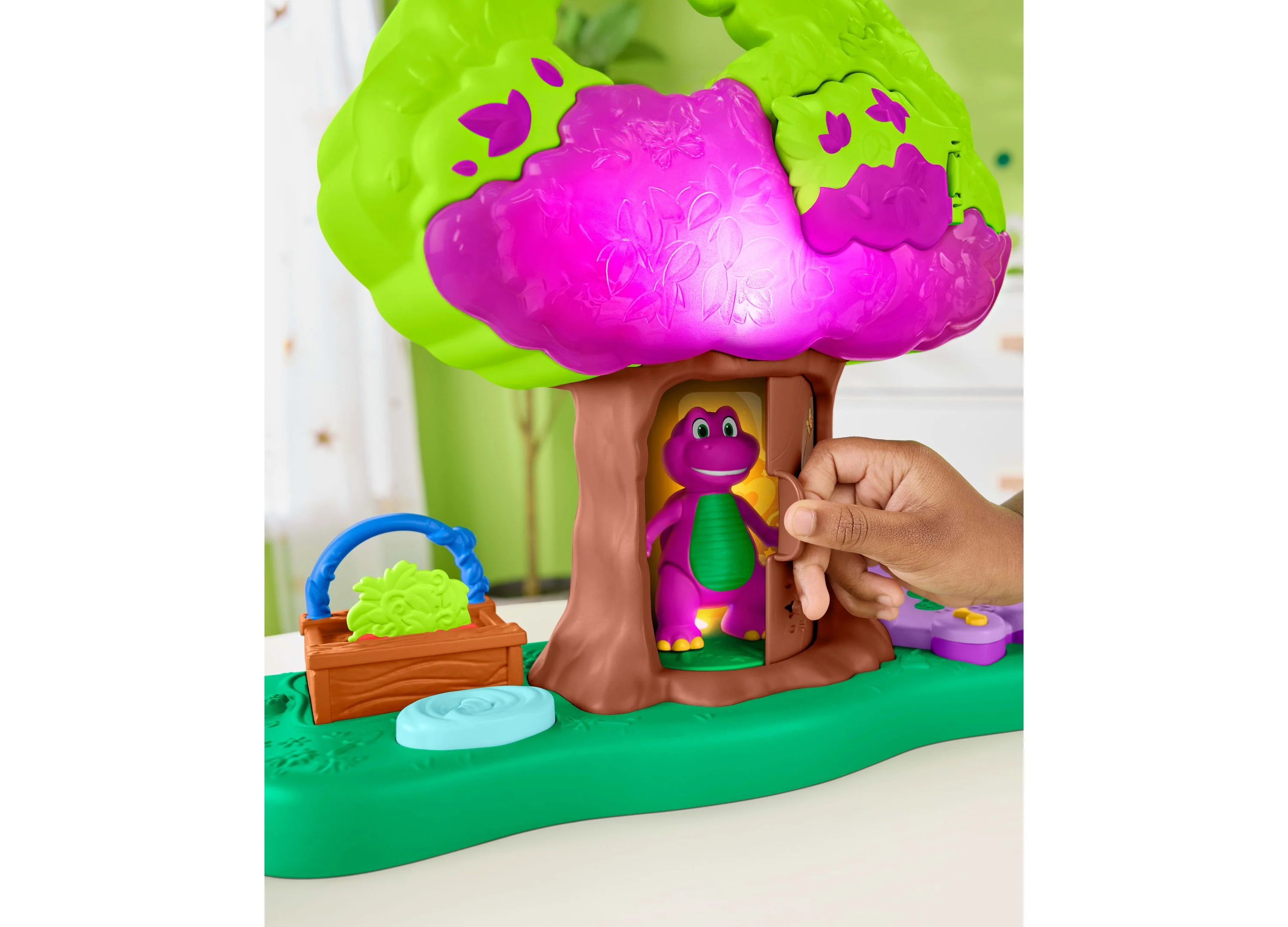 Fisher-Price Barney's World Lights & Sounds Treehouse Playset With Figures - Image 6