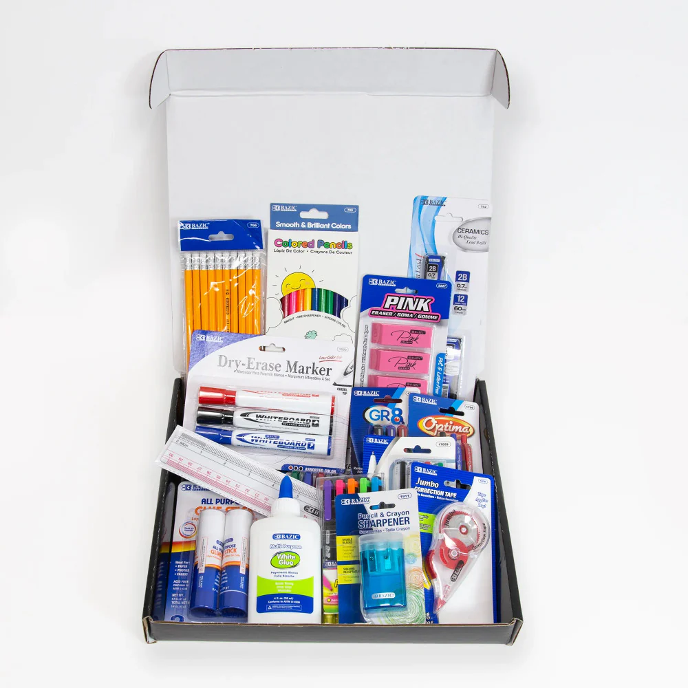 BAZIC Products Ultimate School Supply Kit, 66 Pieces for K-12 Students - Image 2