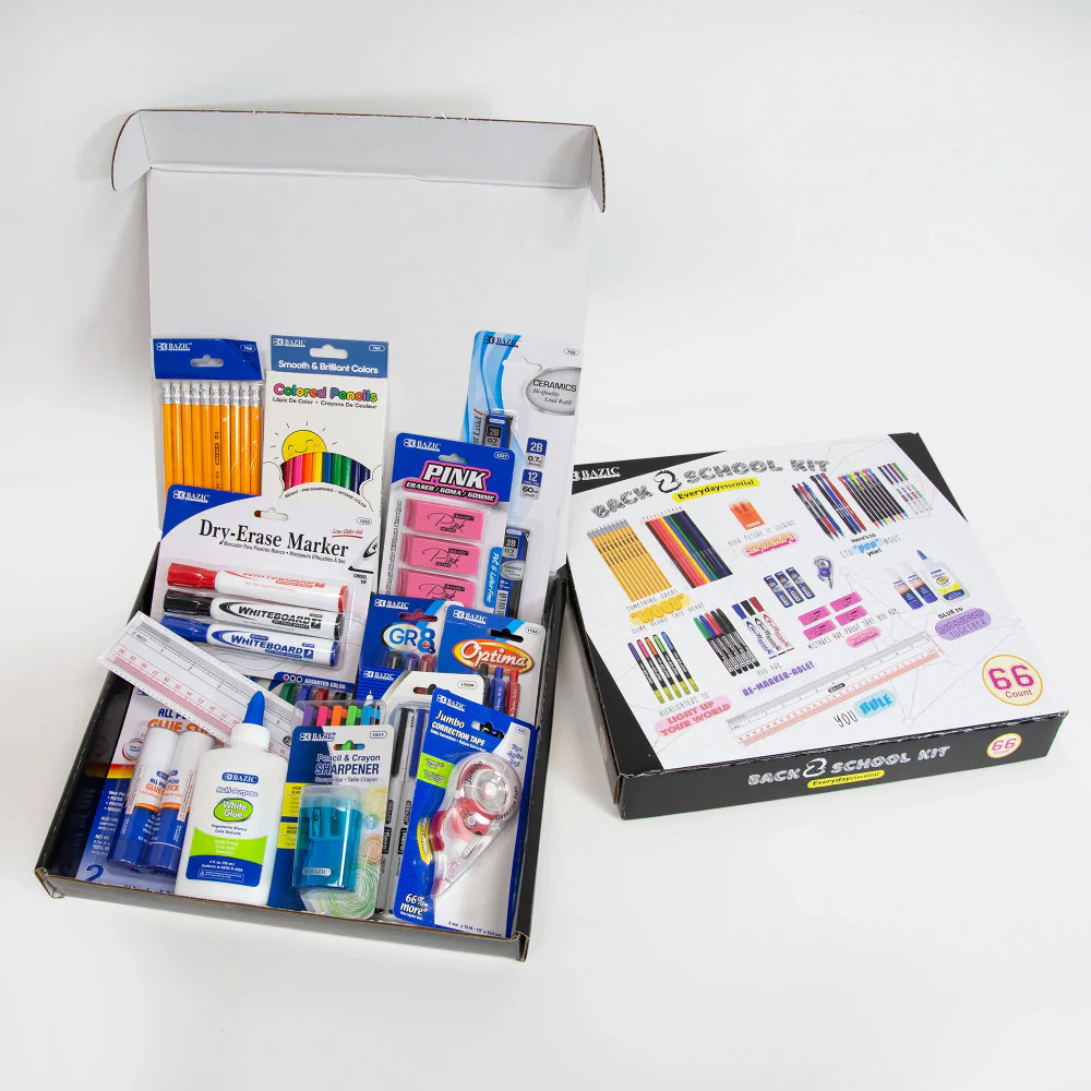BAZIC Products Ultimate School Supply Kit, 66 Pieces for K-12 Students - Image 3