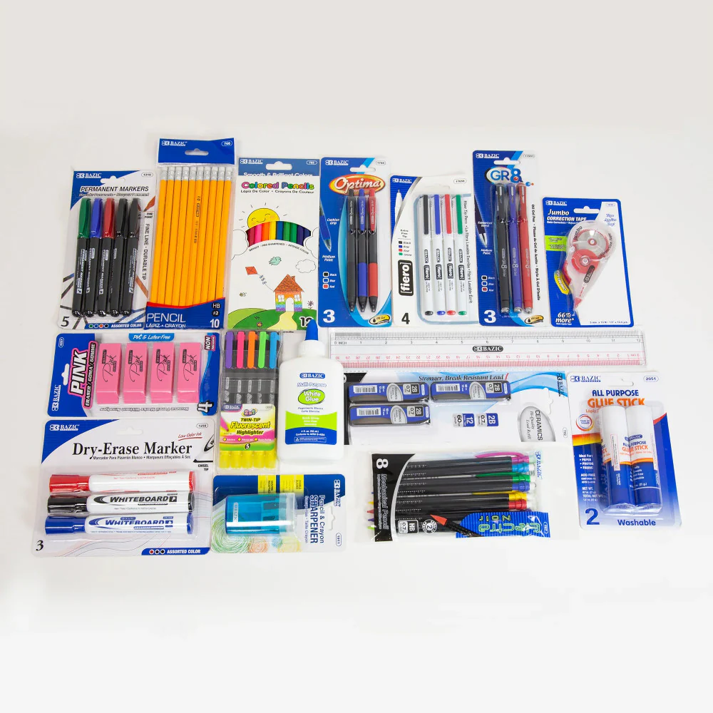 BAZIC Products Ultimate School Supply Kit, 66 Pieces for K-12 Students - Image 4