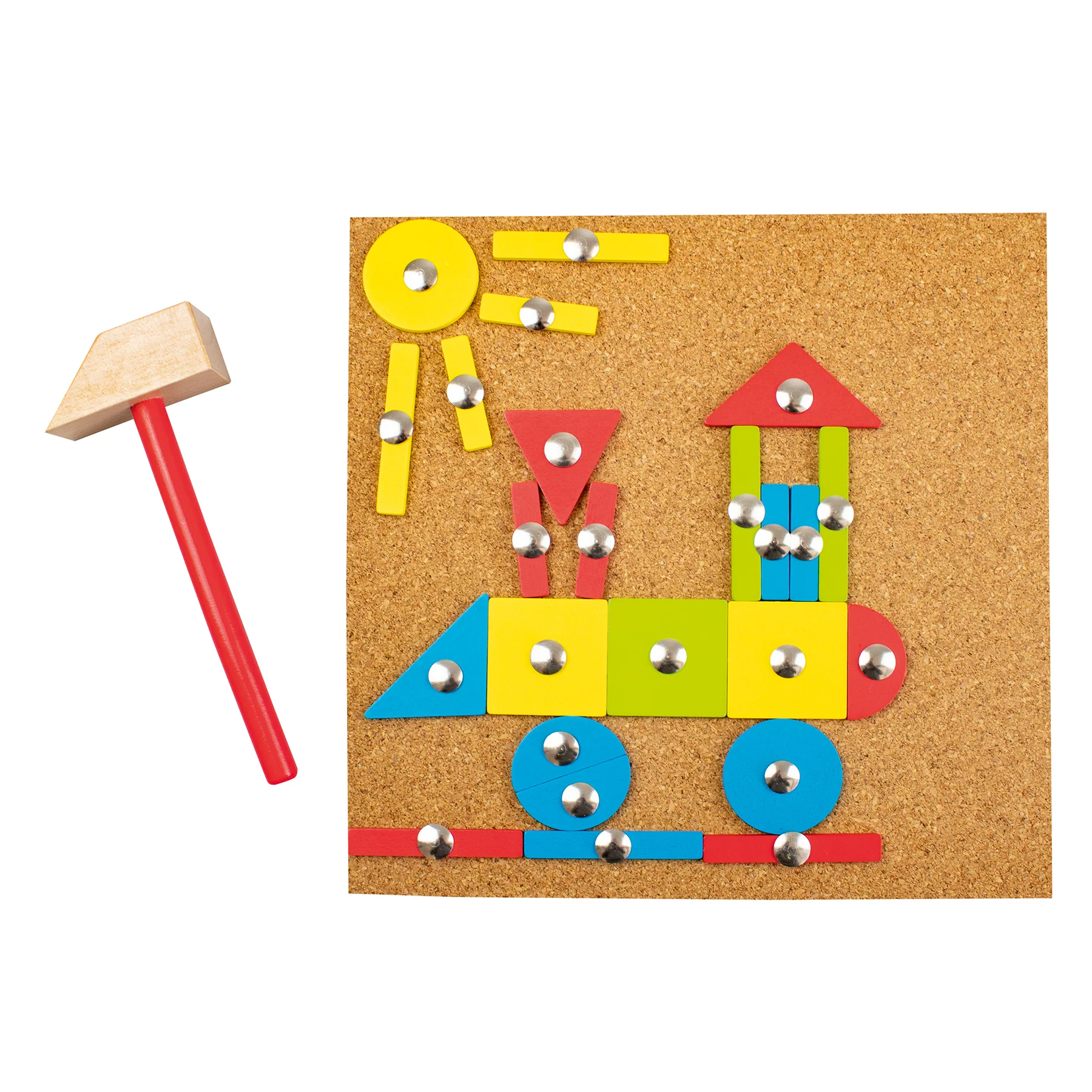 Beleduc Martello Game - Creative Cork Board Hammer & Nails Kit - Image 4