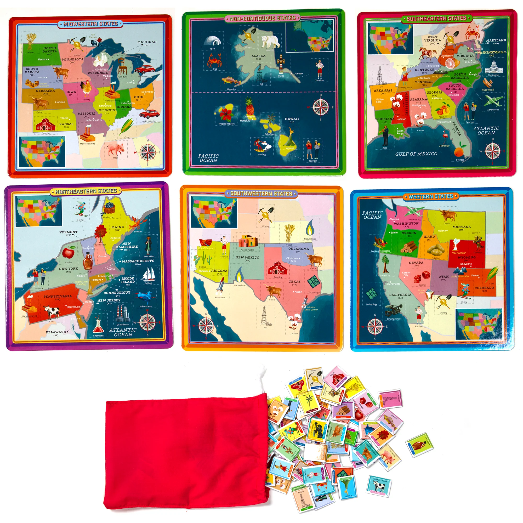 eeBoo Bingo Geography United States Educational Game - Image 2