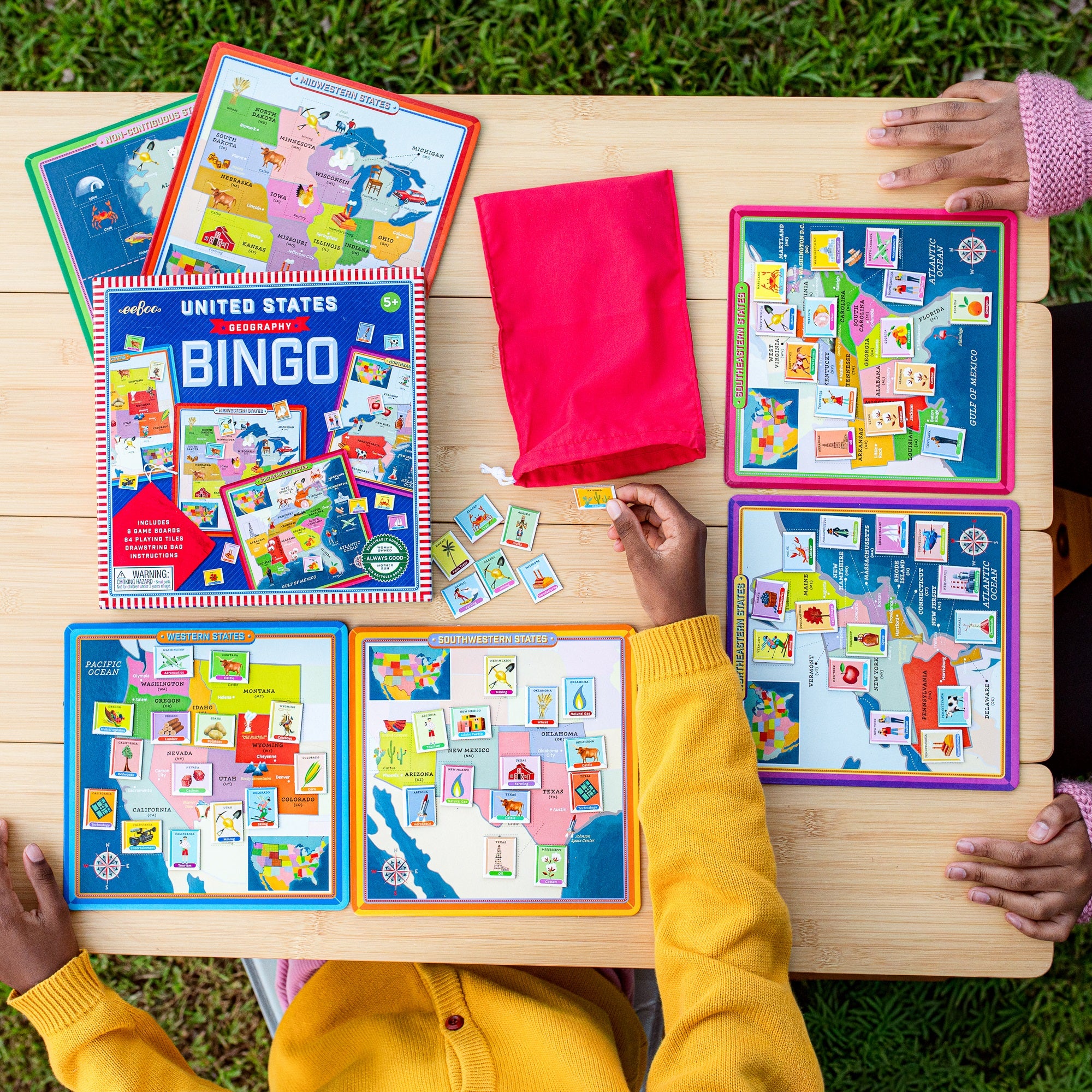 eeBoo Bingo Geography United States Educational Game - Image 5