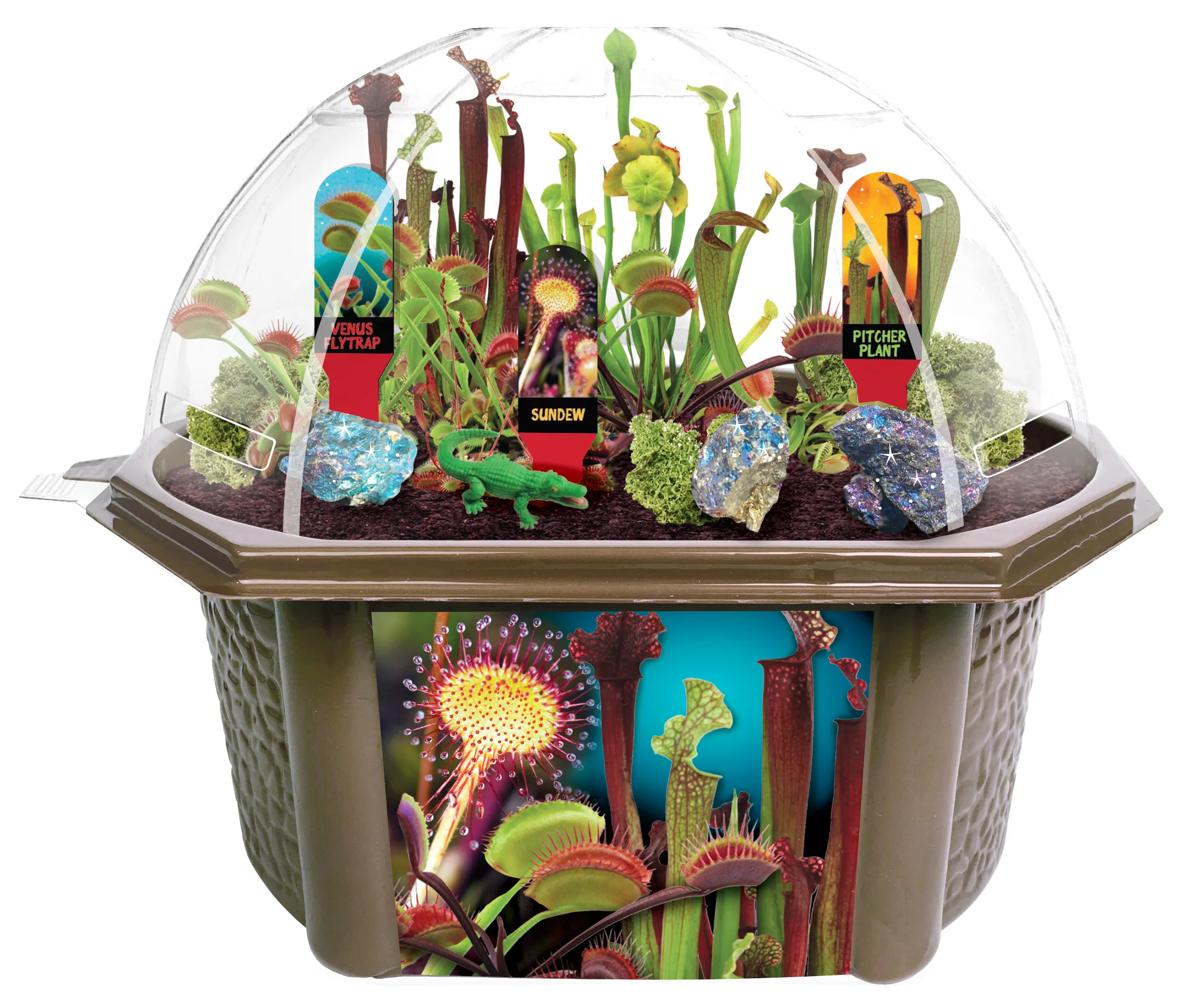 Unique Gardener Biosphere Terrarium Kit - Culinary Herb Collection