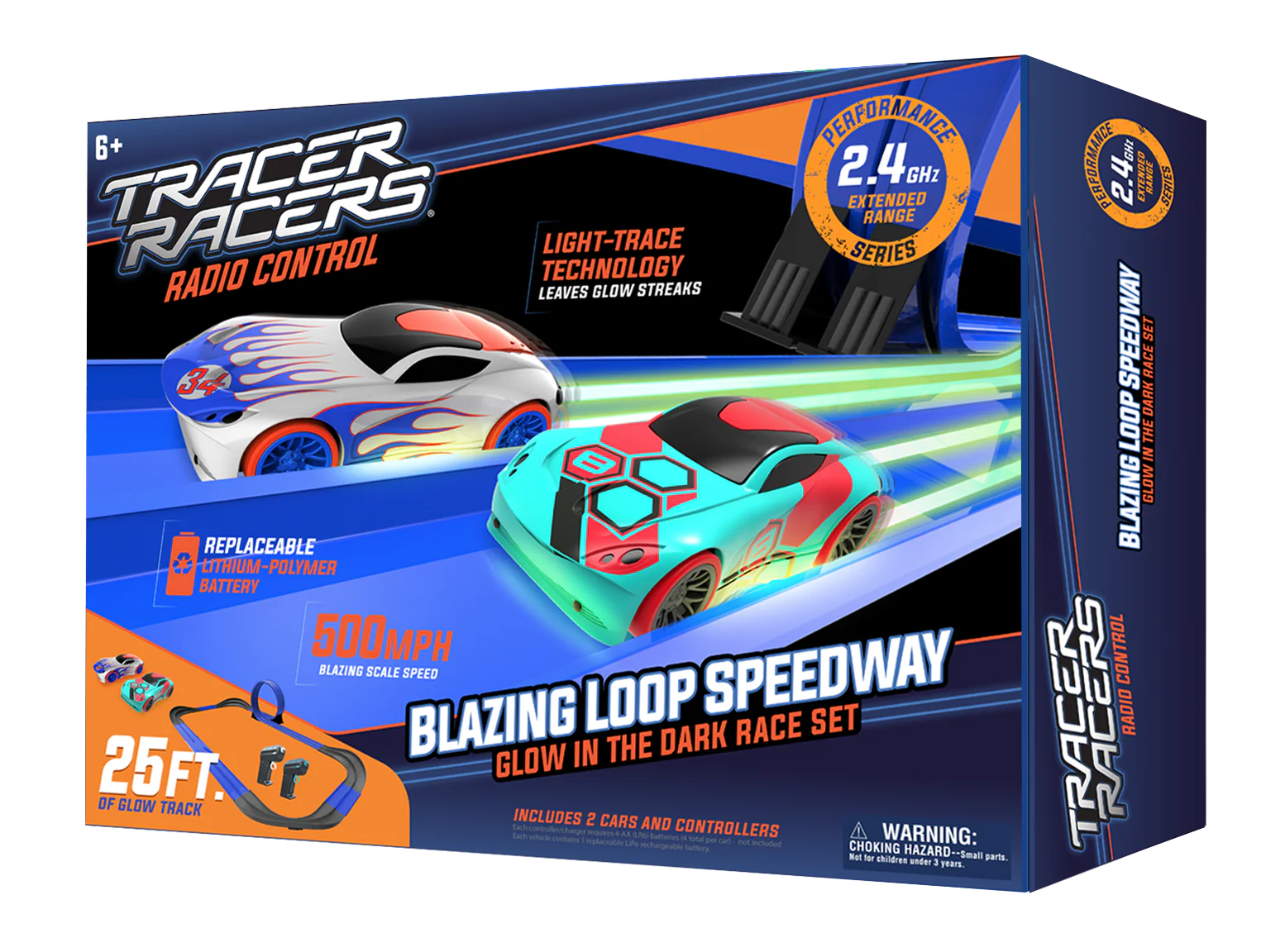 Tracer Racers Blazing Loop Speedway Dual Lane RC Set