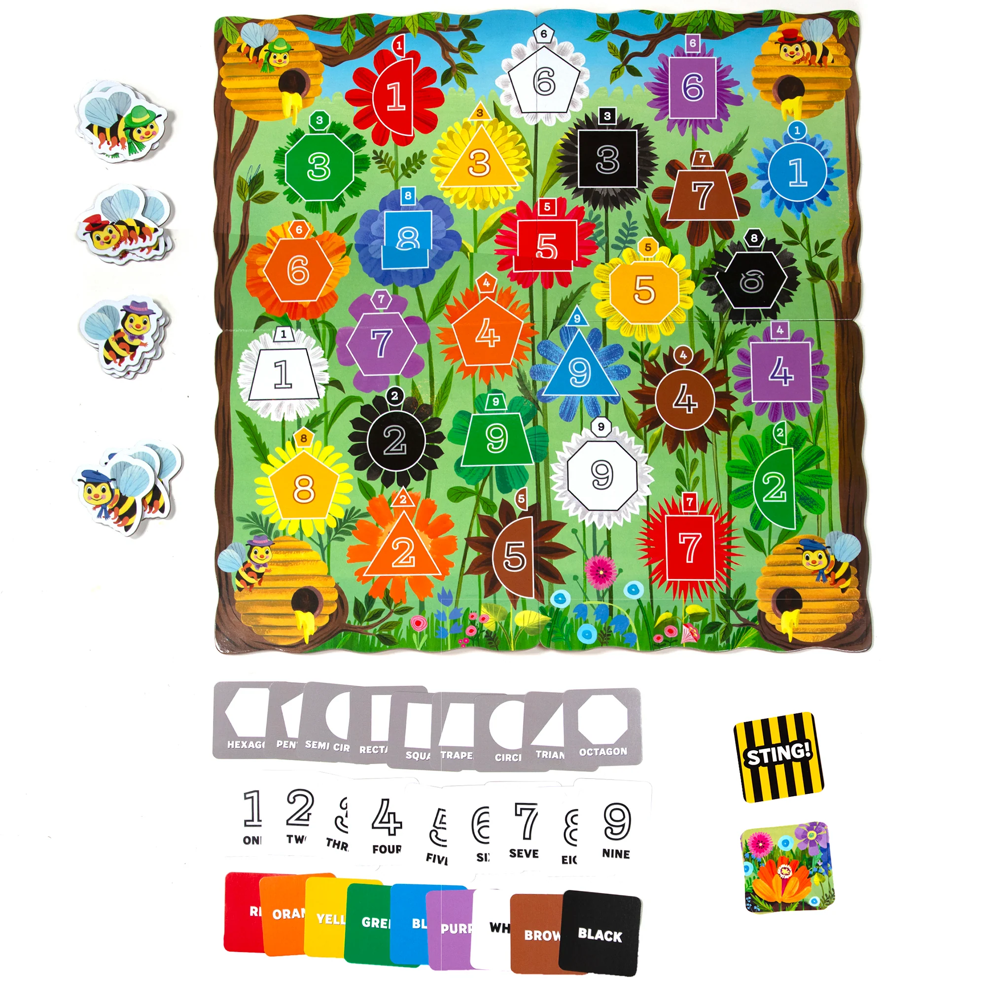eeBoo Bouncy Bees Shaped Strategy Board Game - Image 2