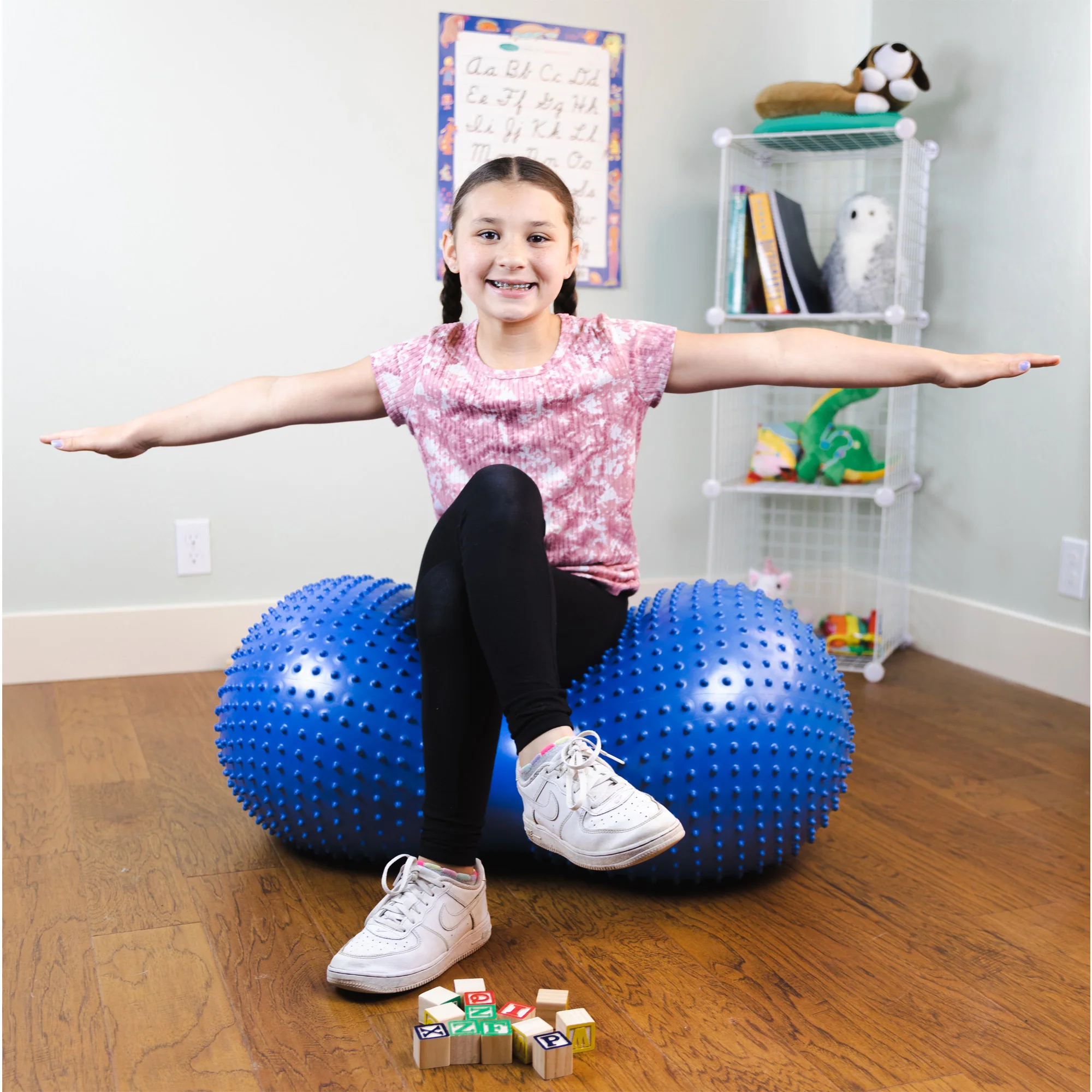 Bouncyband® Sensory Peanut Stability Ball for Active Seating and Play - Image 7