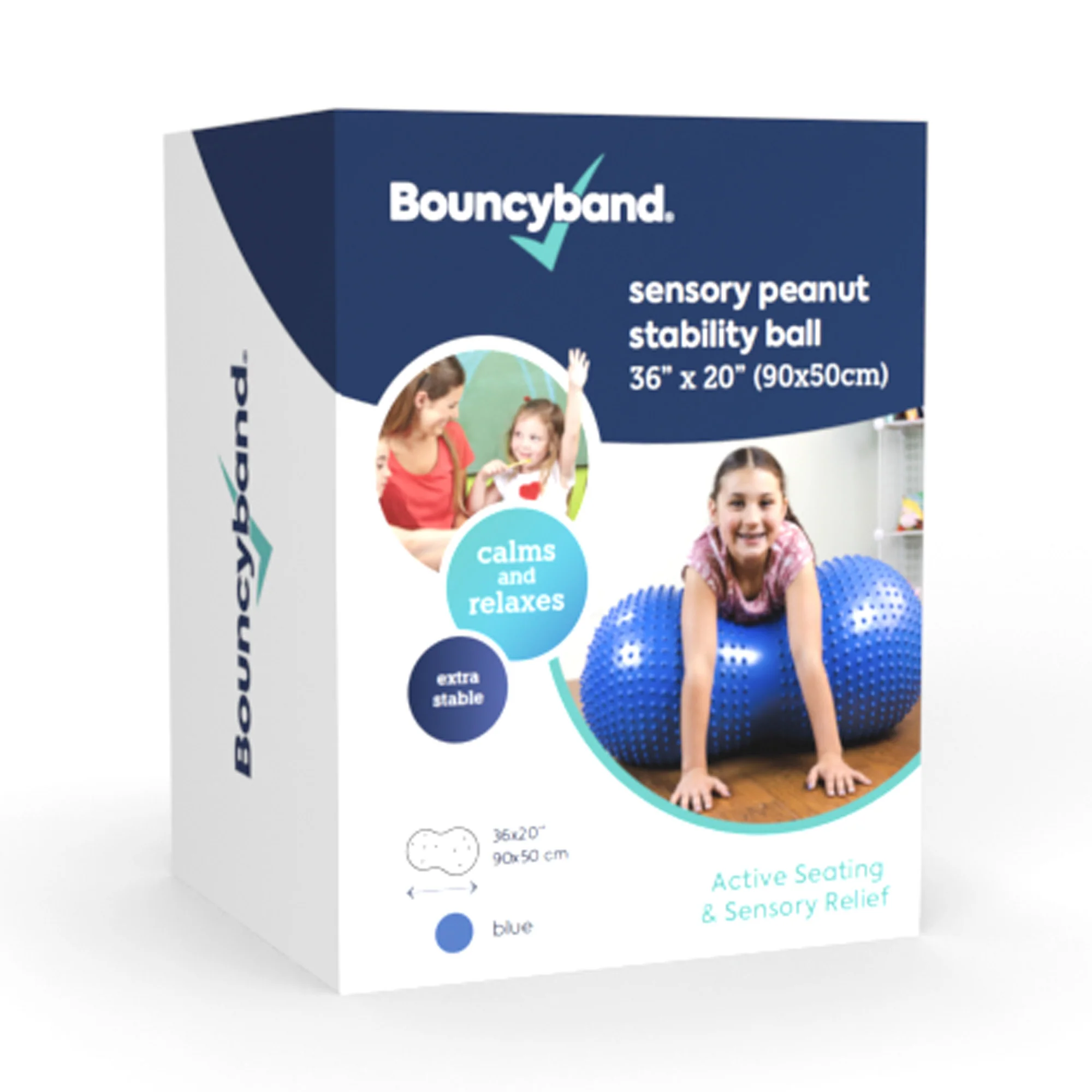 Bouncyband® Sensory Peanut Stability Ball for Active Seating and Play - Image 9