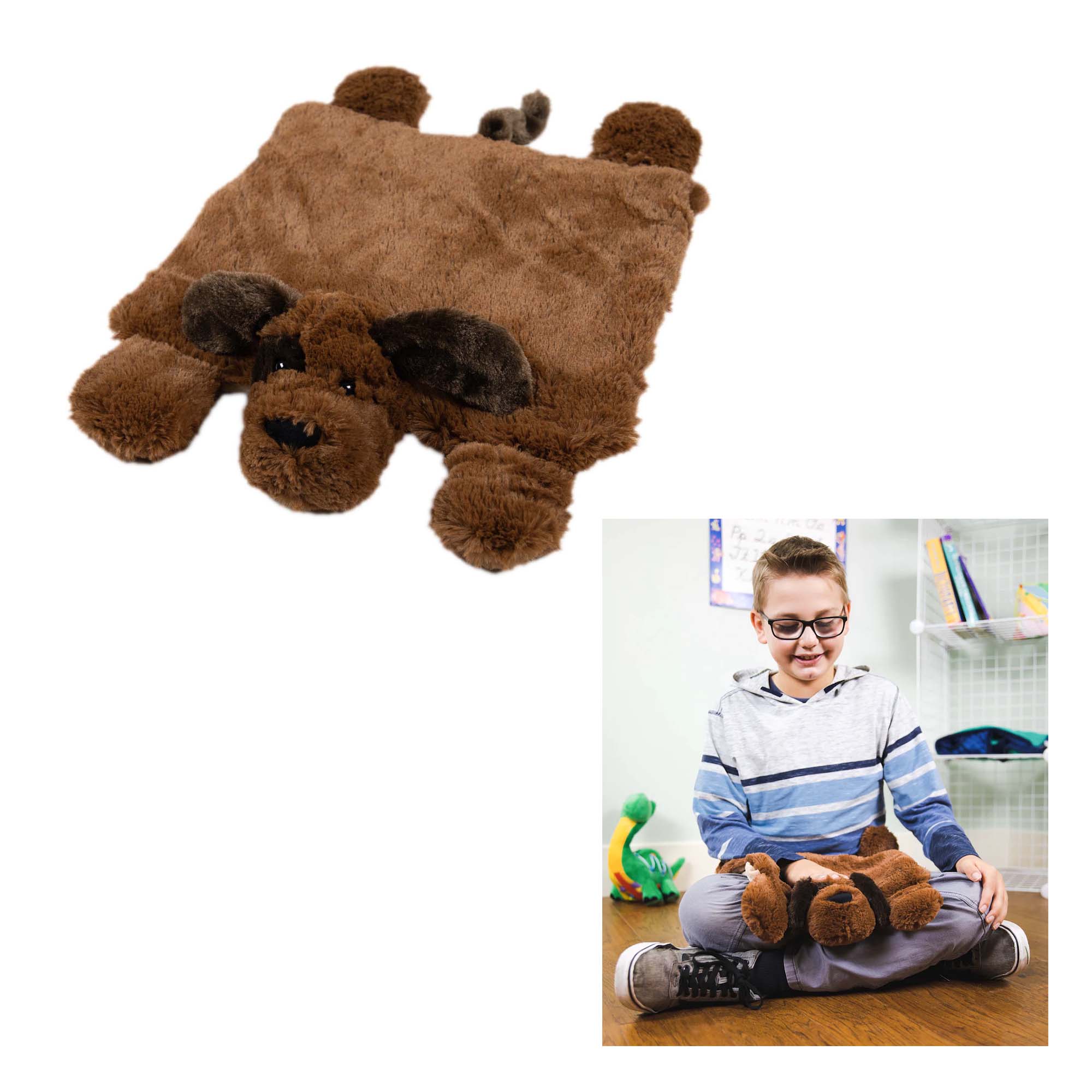 Bouncyband Sensory Plush Puppy Lap Pad – Calming Weighted Comfort