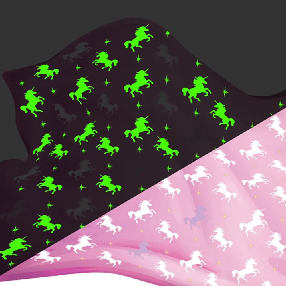 Buddy & Barney Majestic Glow-In-The-Dark Unicorn Blanket - Image 2
