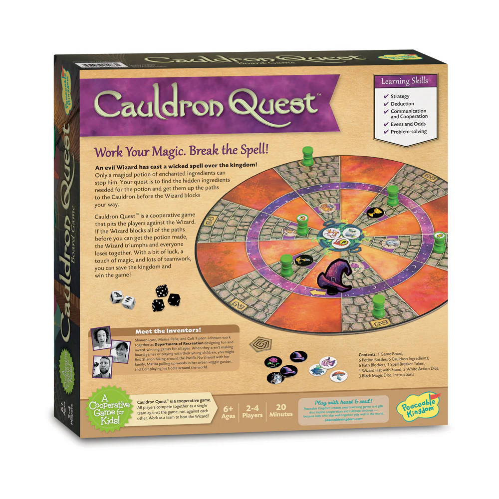 Cauldron Quest Cooperative Strategy Board Game by Peaceable Kingdom - Image 2