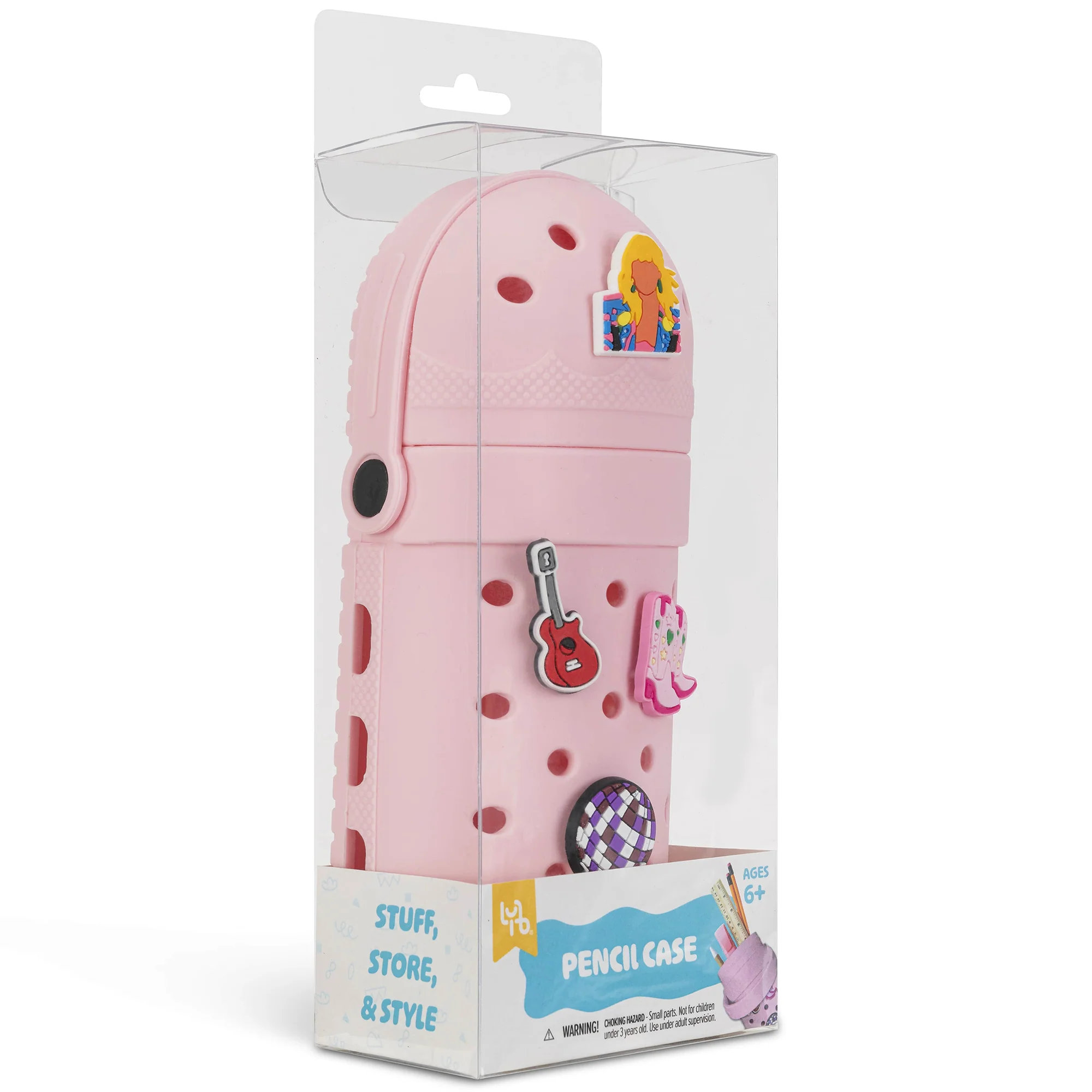 Charm Pencil Case Popstar Customizable Silicone Organizer With 4 Charms - Image 5