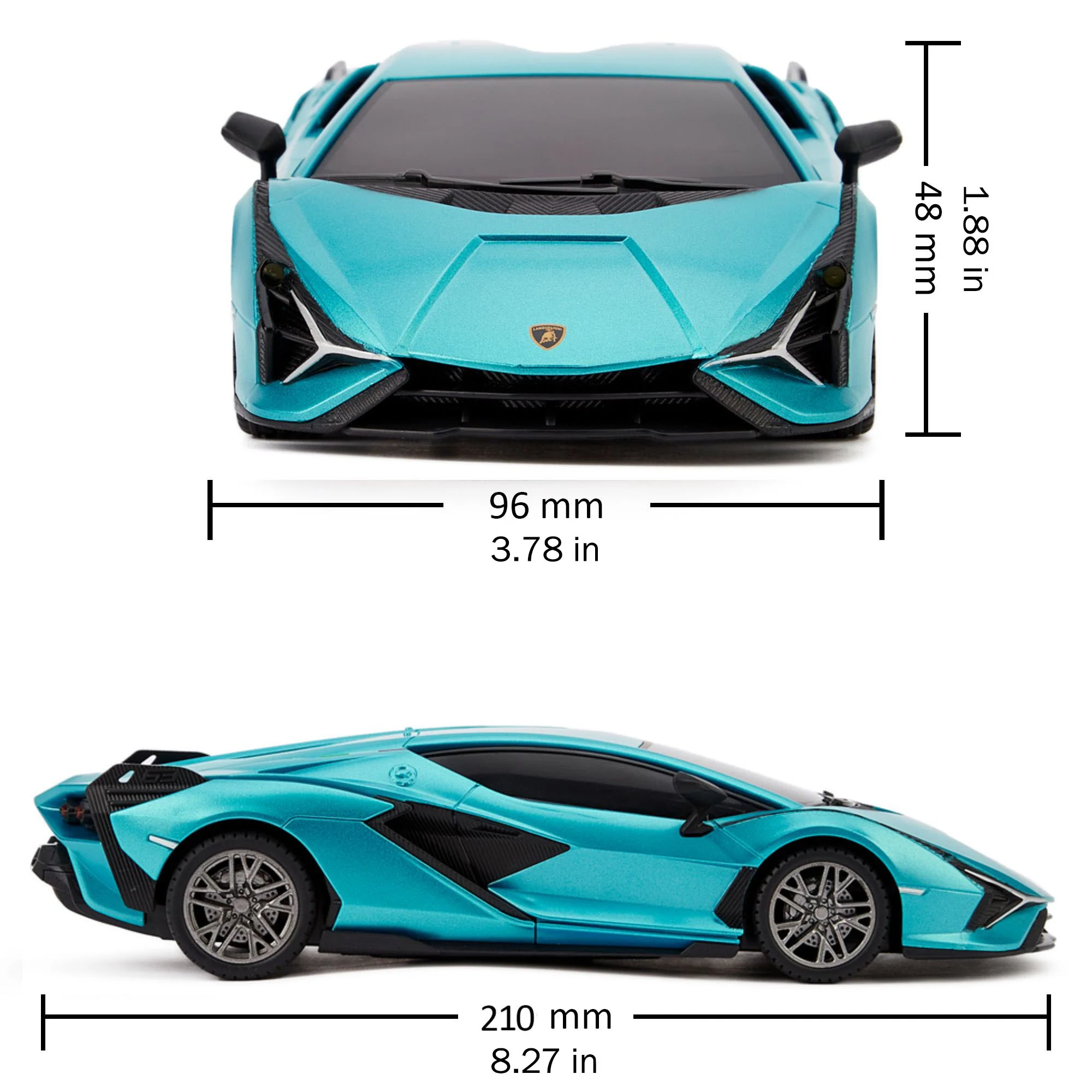 CMJ RC Lamborghini Twin Pack - Sián & Aventador Police - 1:24 Scale Remote Control Cars - Image 2