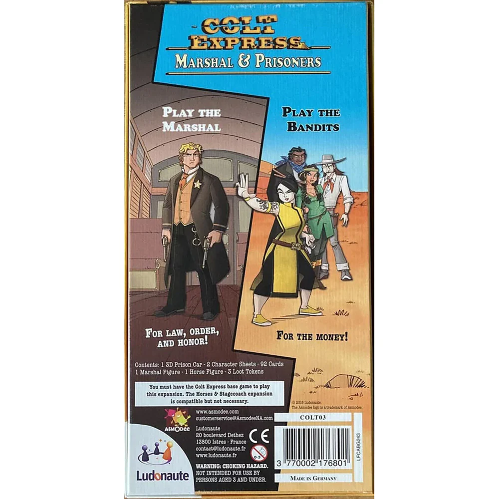 Colt Express: Marshal & Prisoners Expansion - American West Board Game - Image 6