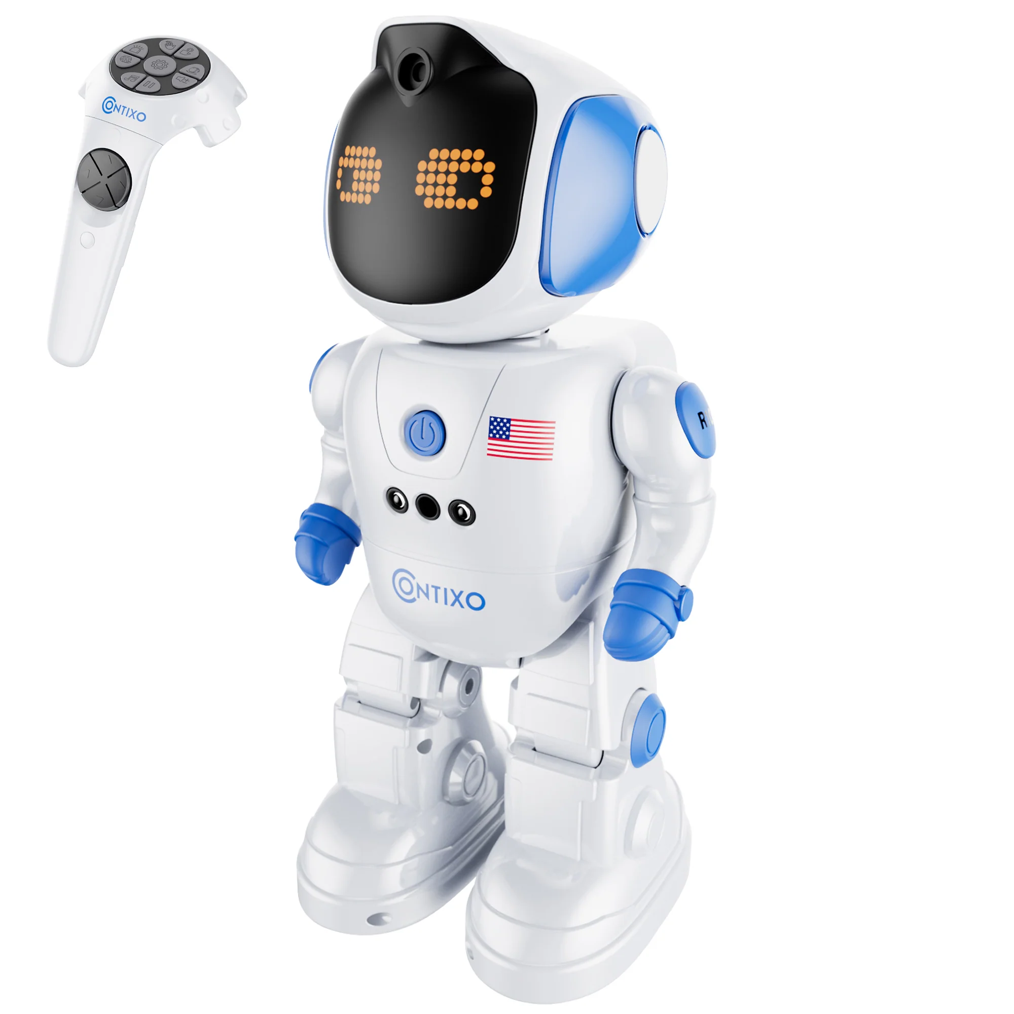 Contixo Interactive RC Robot - Programmable, Gesture-Controlled Dance Moves & Songs - Learning Toy for Ages 6-12