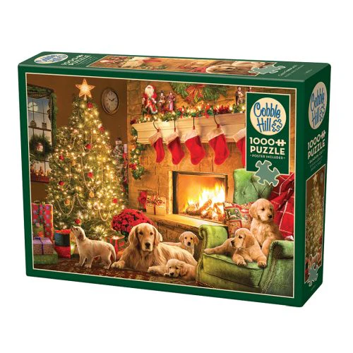 Cobble Hill Cozy Fireplace Christmas Jigsaw Puzzle - 1000 pc - Image 2