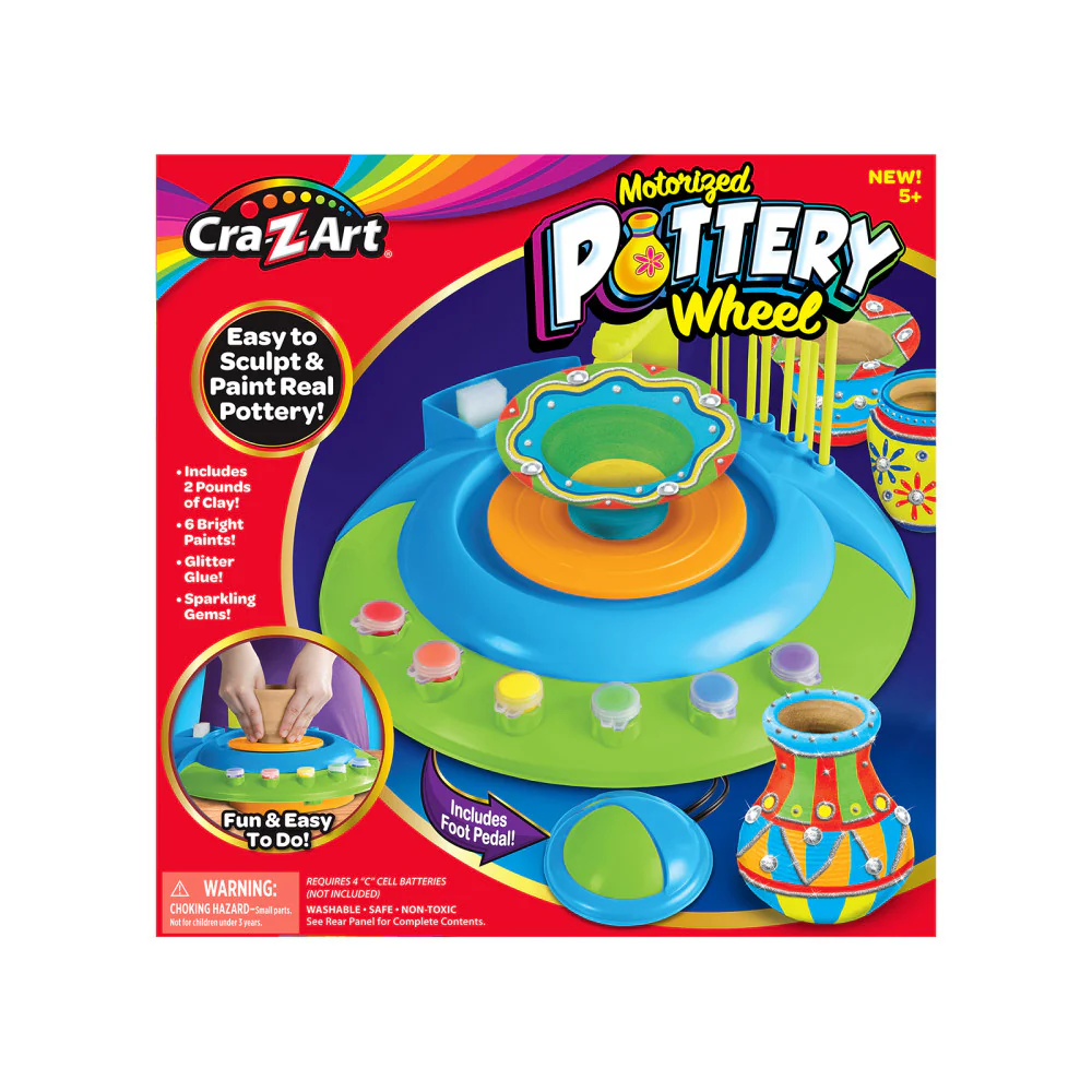 Cra-Z-Art Beginner's Motorized Pottery Wheel Art Kit