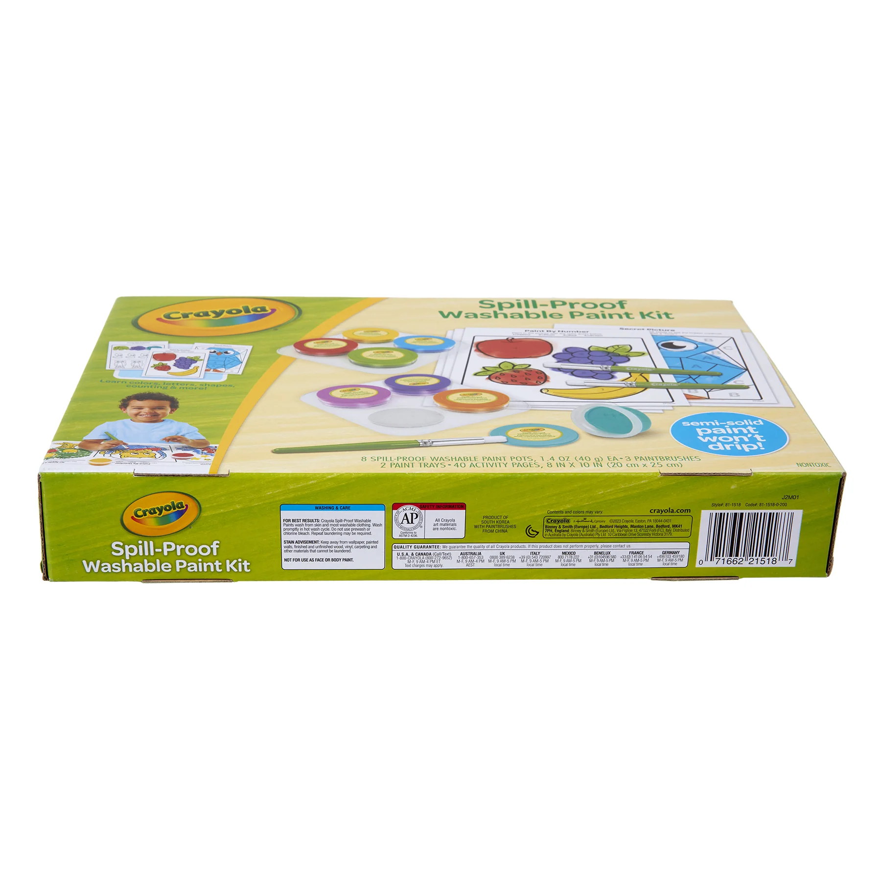 Crayola Spill-Proof Washable Paint Kit for Kids - Image 3