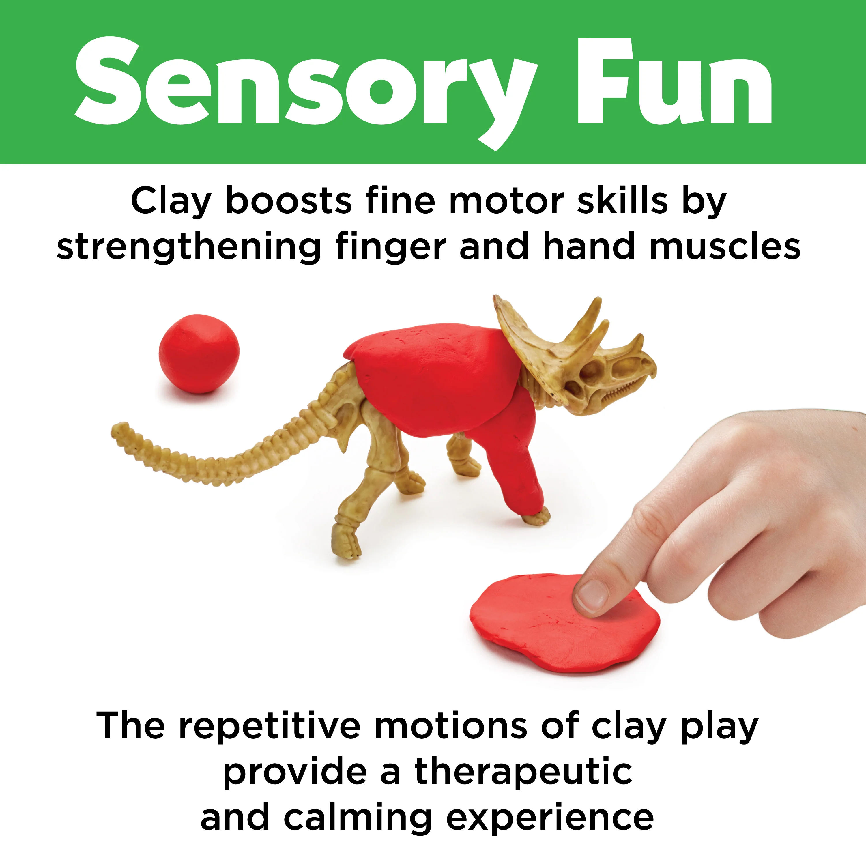 Creativity for Kids Clay Dino-Modeling Kit - Colorful Dinosaurs - Image 2