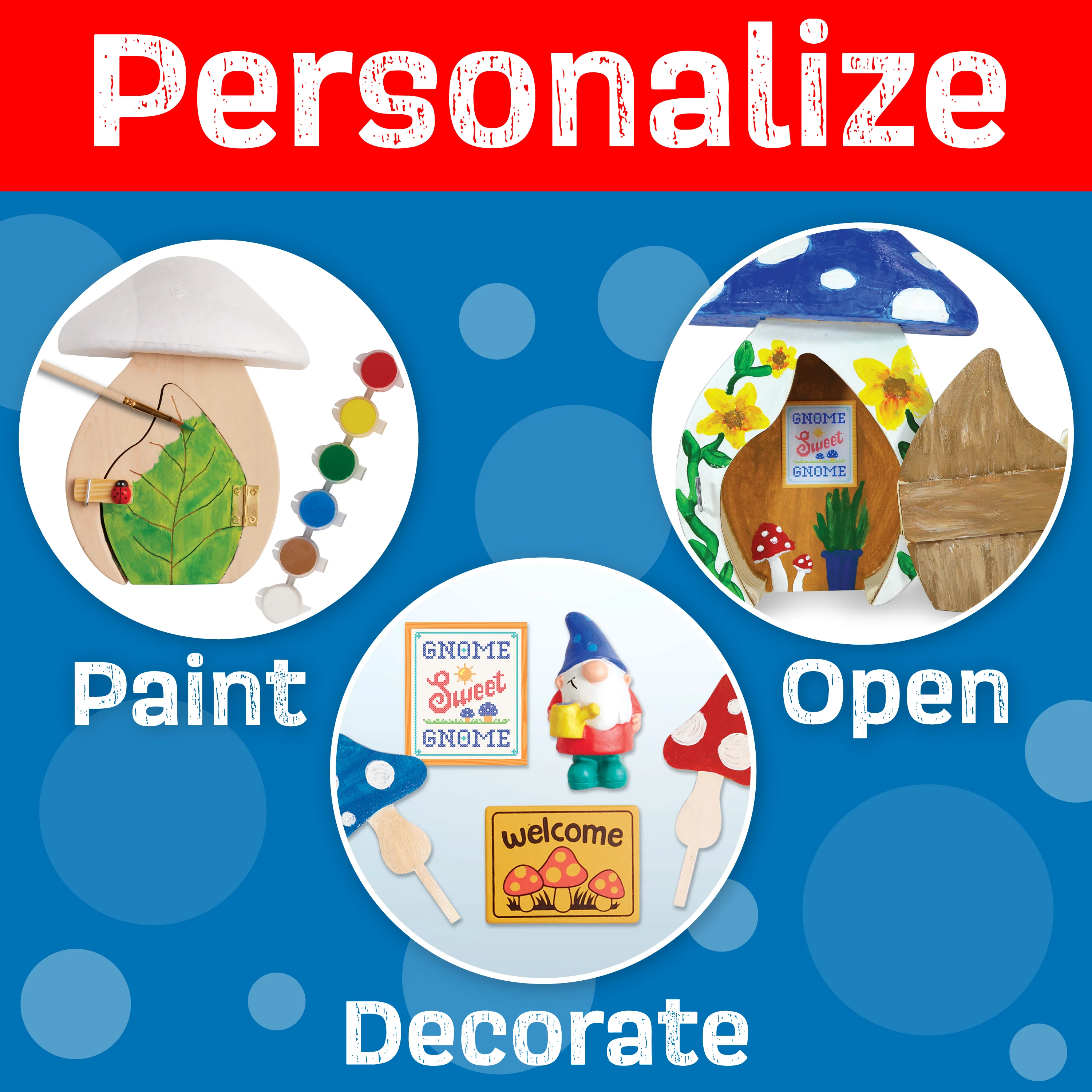 Creativity for Kids Enchanted Gnome Garden Door Craft Kit - Image 4