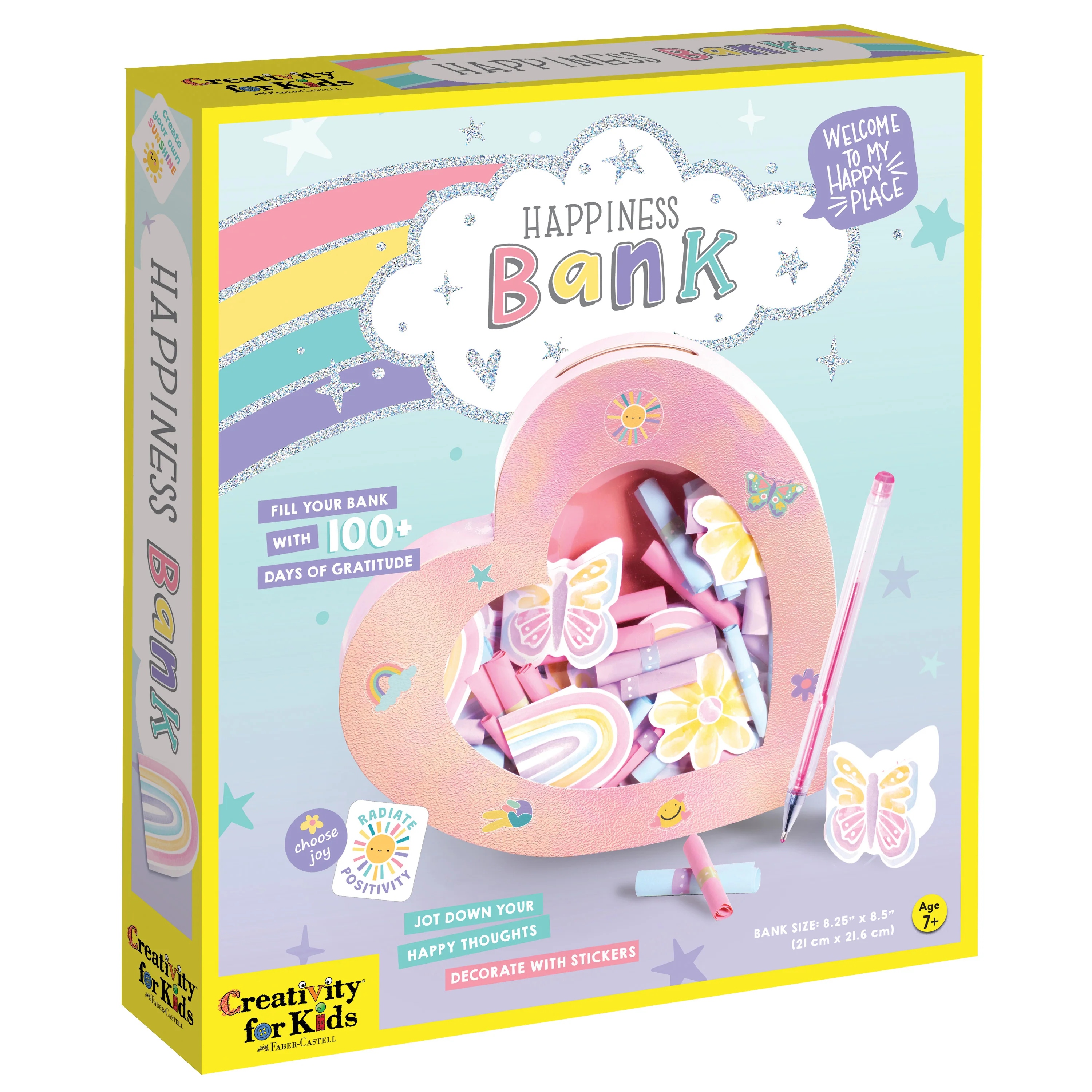 Creativity for Kids Positivity Heart-Shaped Happiness Bank Kit