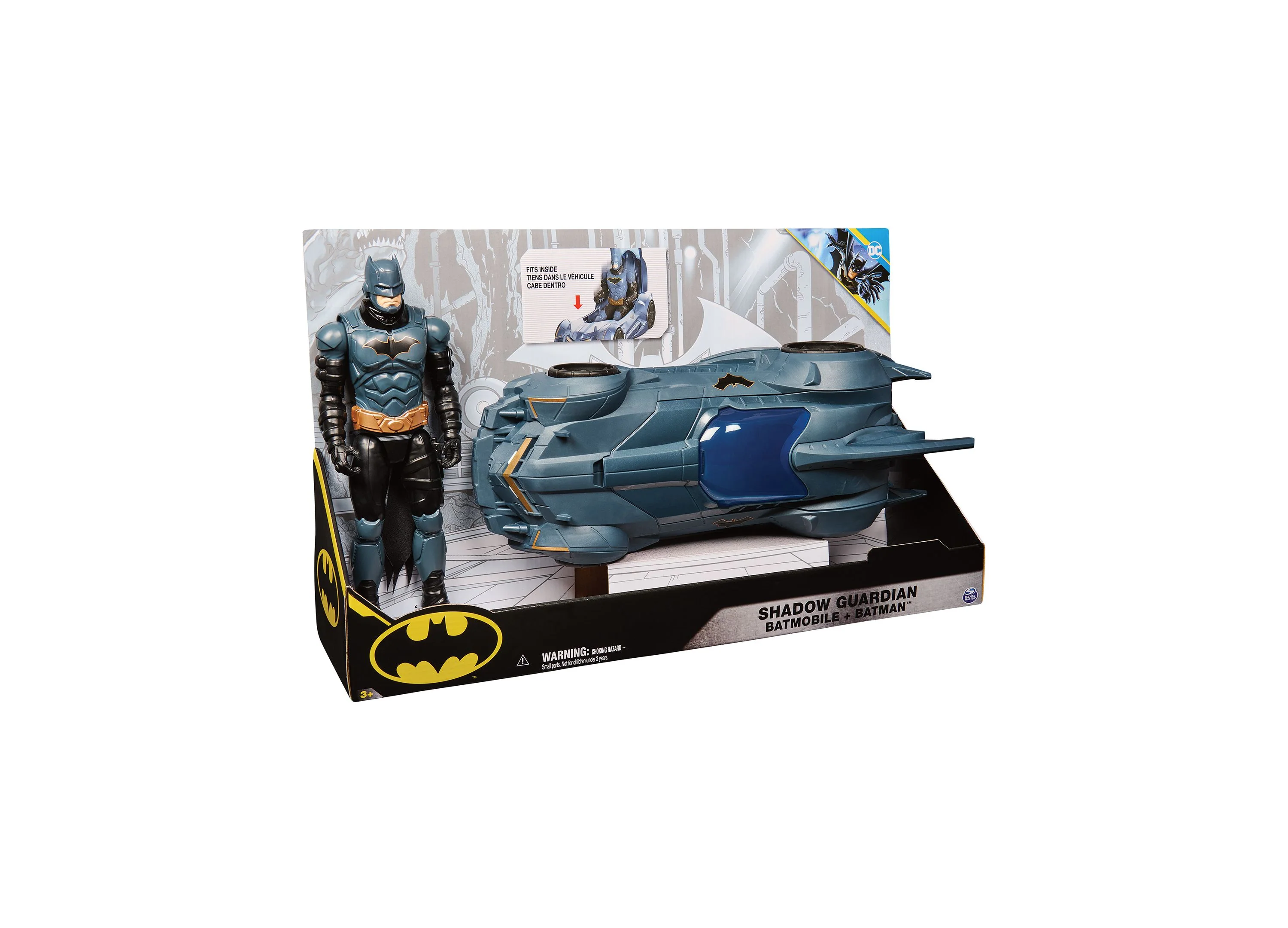 DC Comics Batman 4-Inch Shadow Guardian Batmobile with Action Figure - Image 5