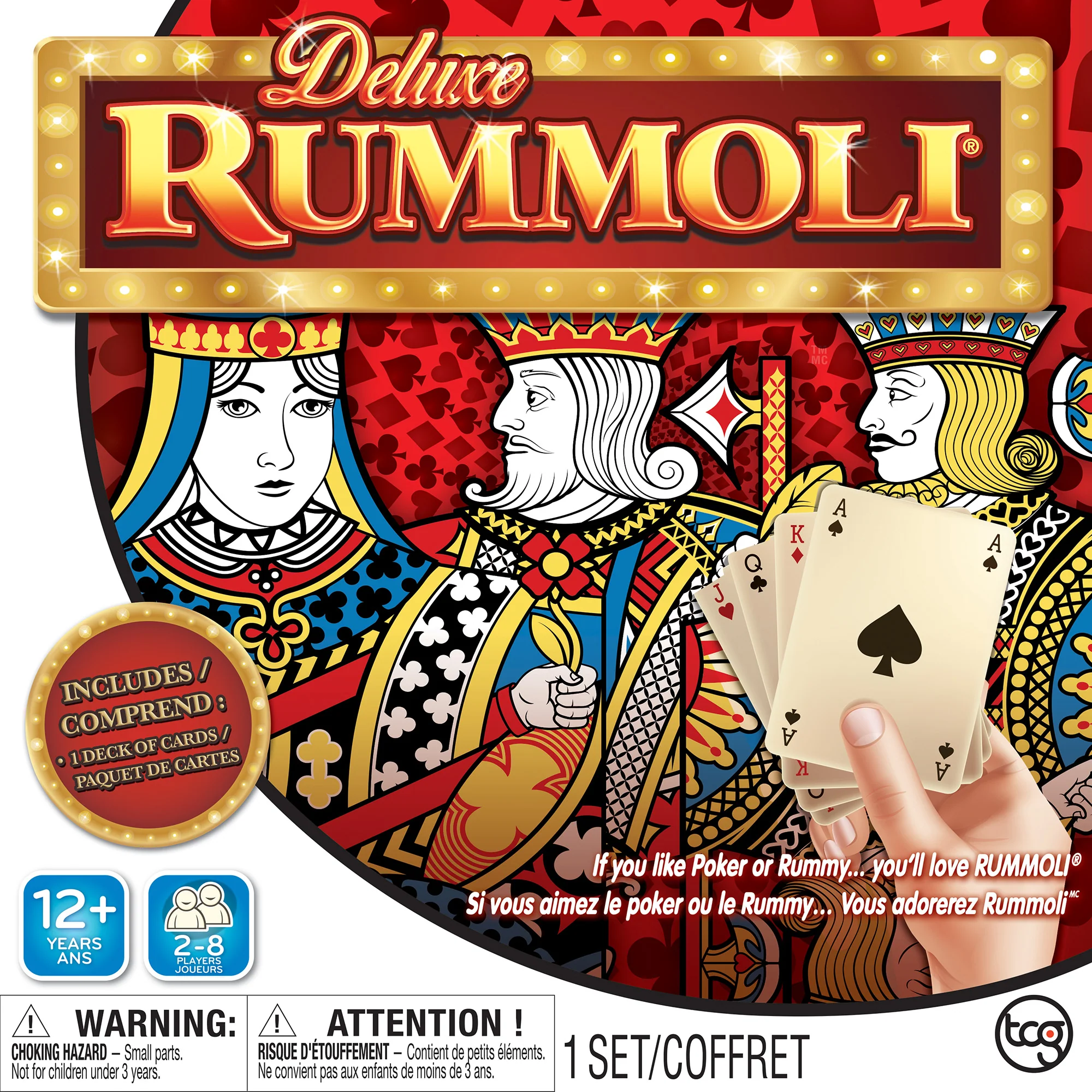 Deluxe Rummoli Bilingual Edition Board & Card Game - Image 4