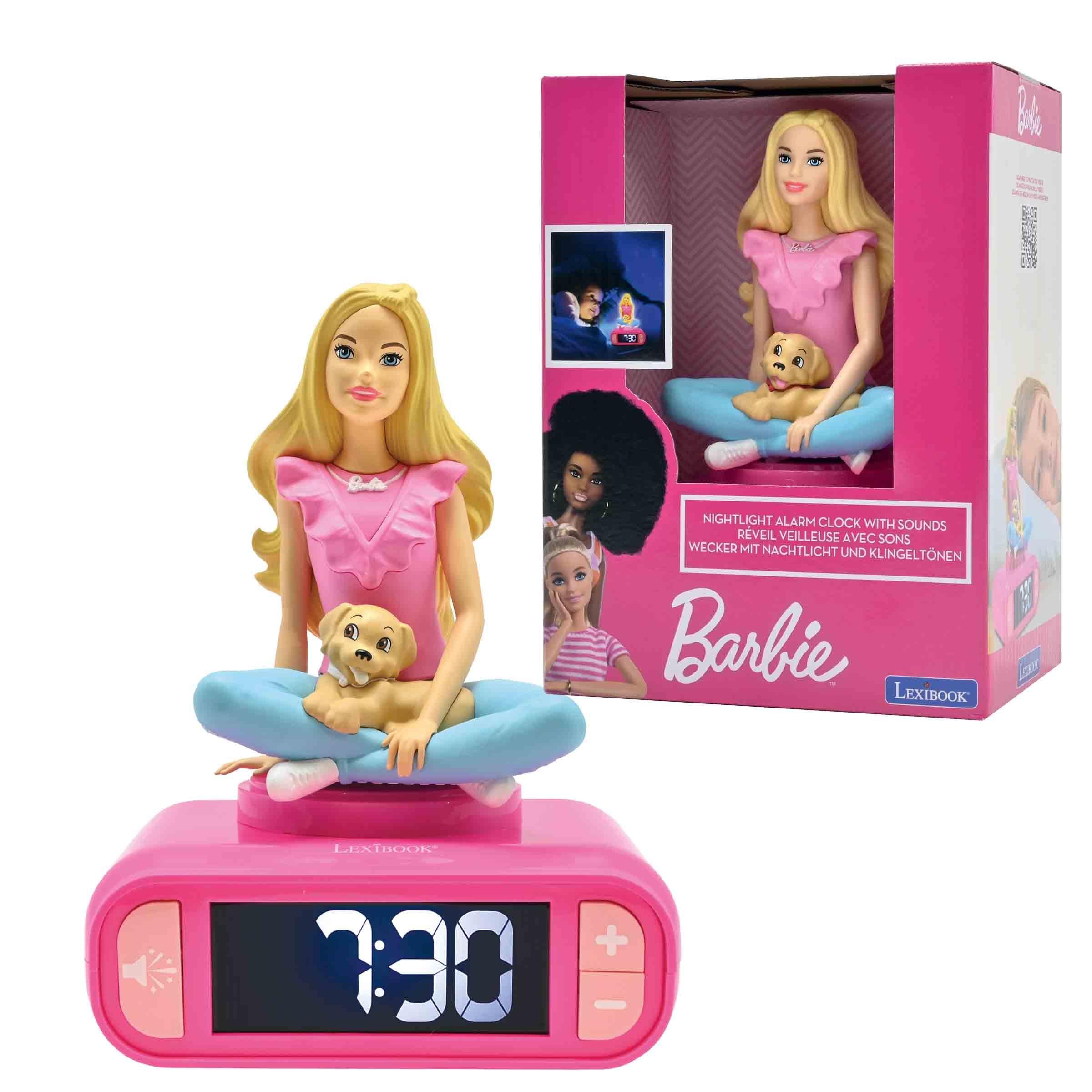 LEXiBOOK Barbie Digital Alarm Clock - Pink - Image 5