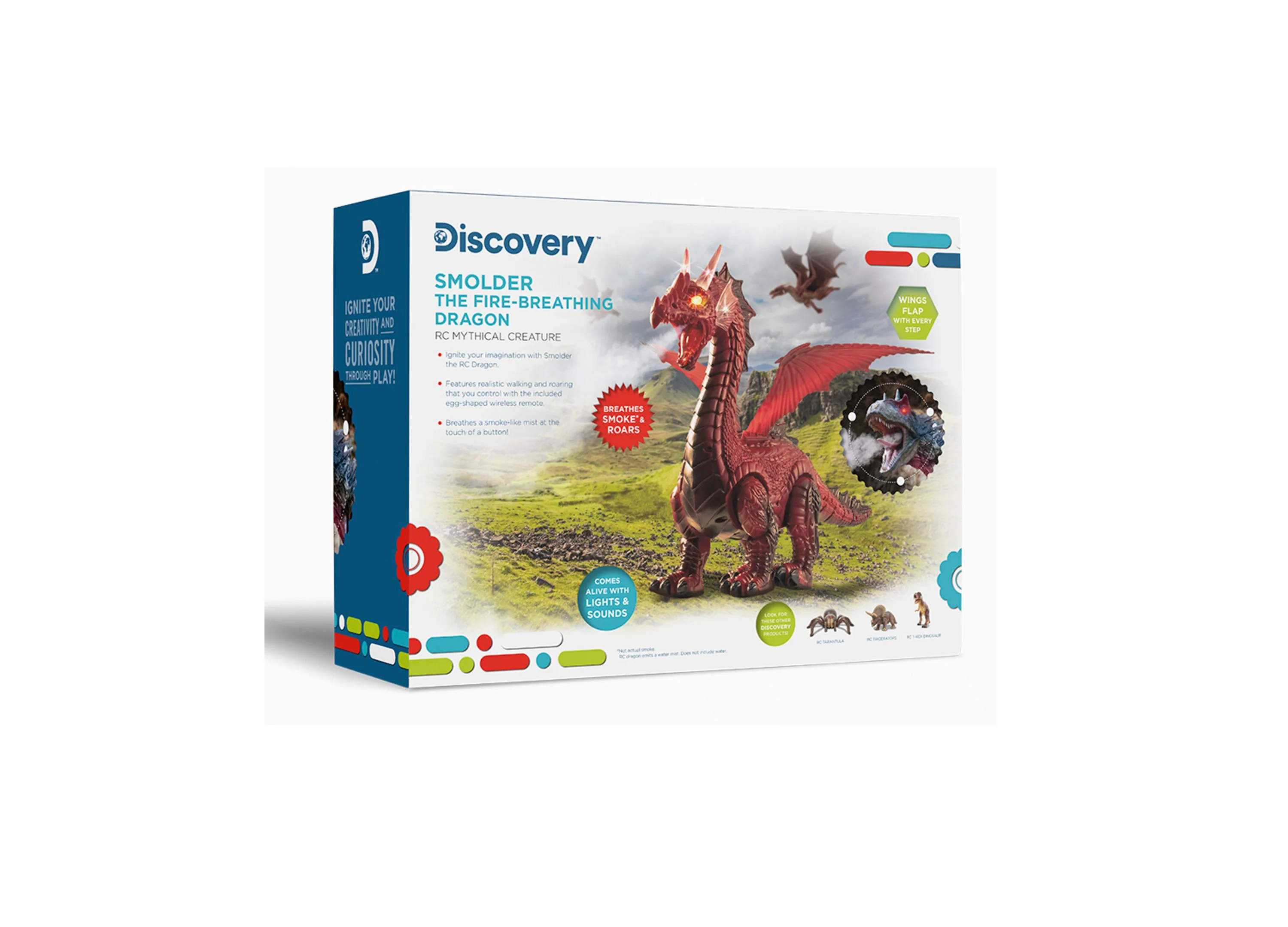 Discovery #MINDBLOWN RC Smoke Breathing Dragon Toy - Infrared Control - Image 4