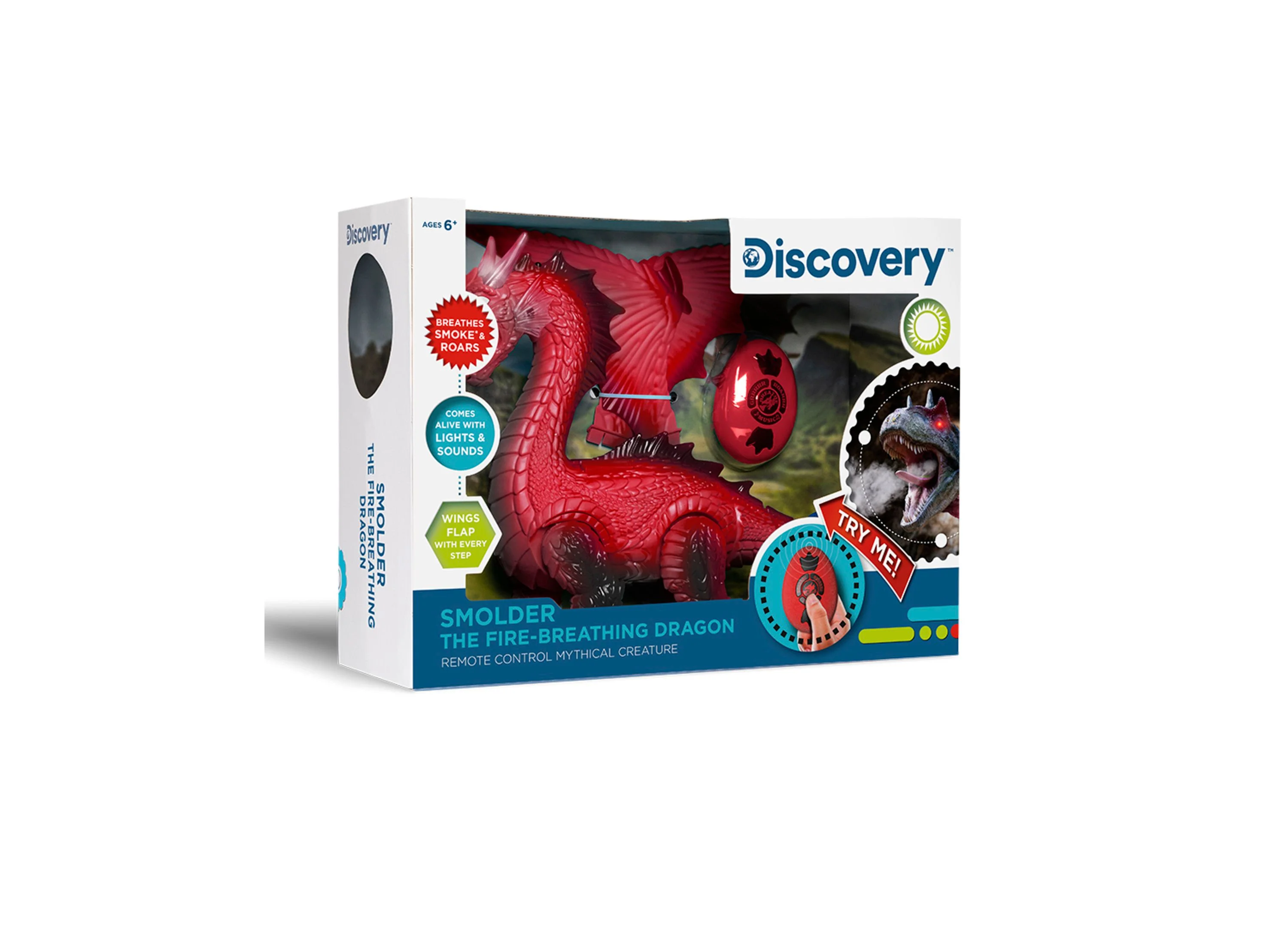 Discovery #MINDBLOWN RC Smoke Breathing Dragon Toy - Infrared Control - Image 7