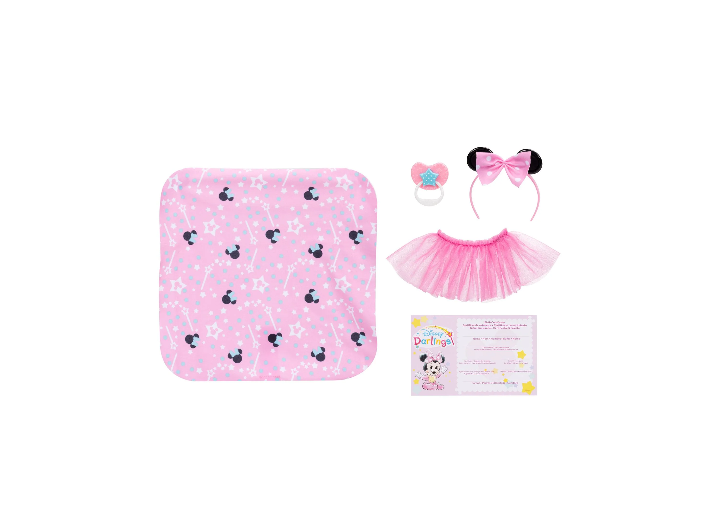 Disney Darlings Snuggly Stars Minnie Mouse 11-Inch Soft-Bodied Baby Doll - Image 2