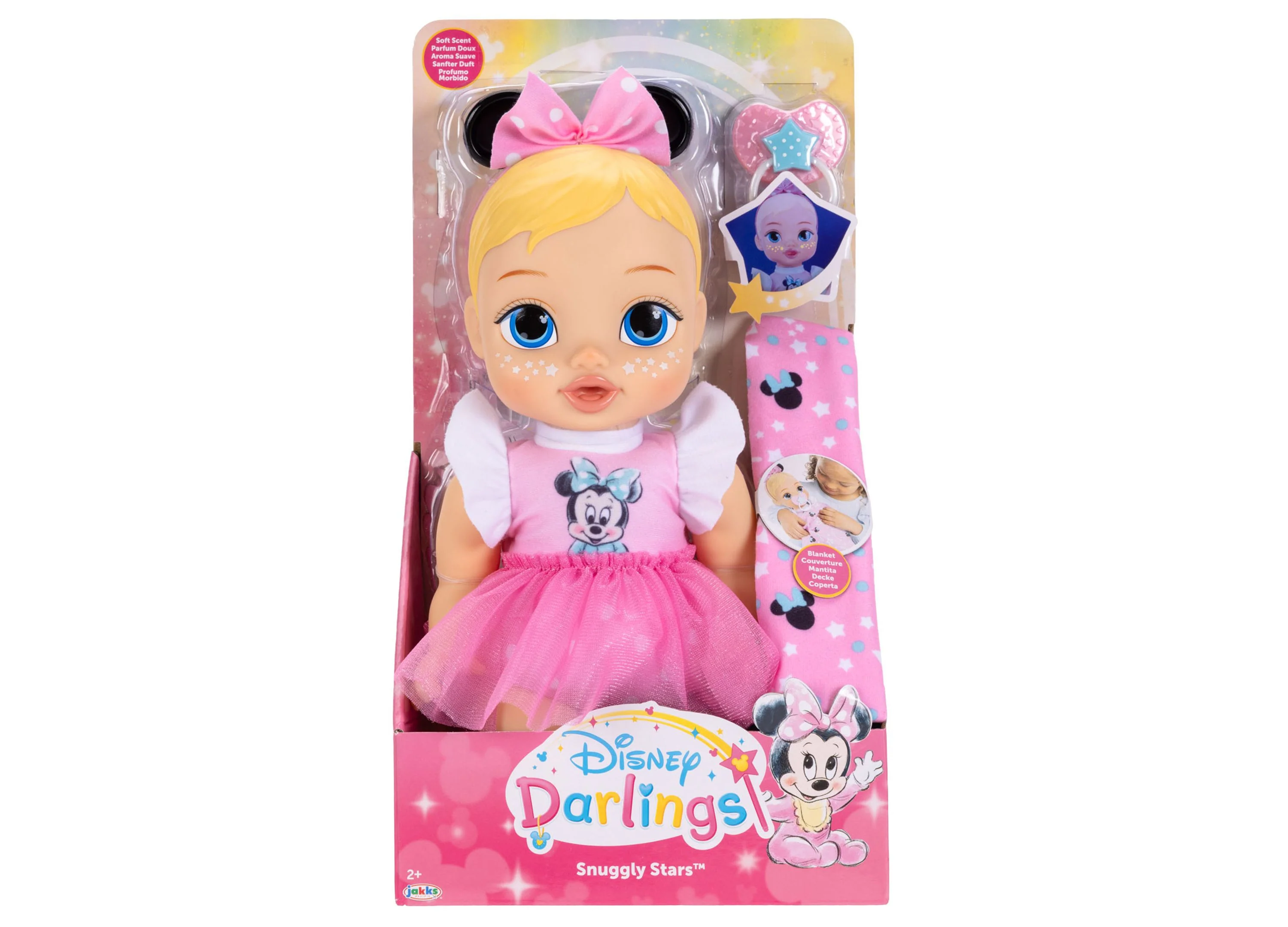 Disney Darlings Snuggly Stars Minnie Mouse 11-Inch Soft-Bodied Baby Doll - Image 5