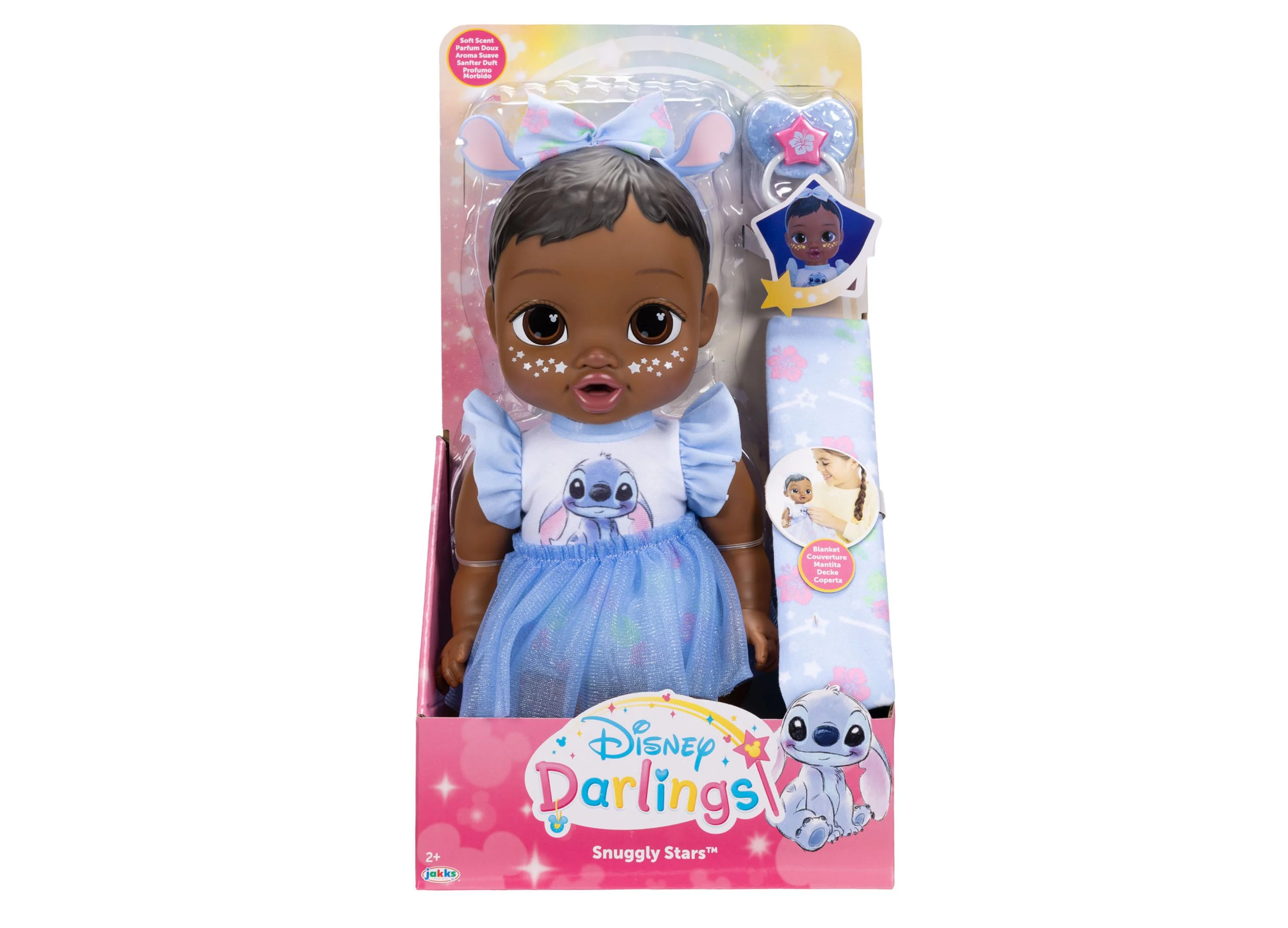 Disney Darlings Snuggly Stars Stitch 11-Inch Soft-Bodied Baby Doll - Image 2