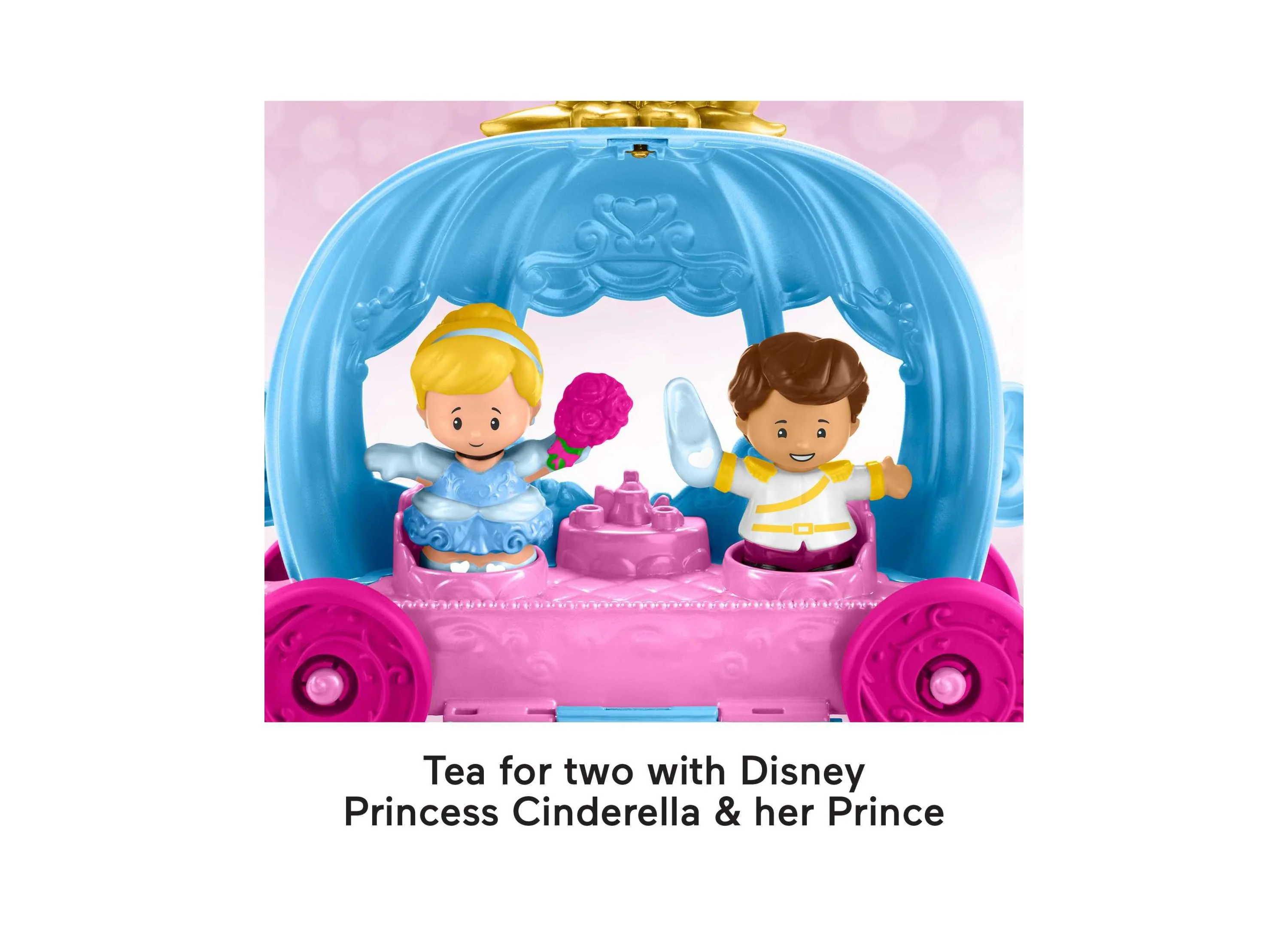 Fisher-Price Little People Disney Princess Cinderella's Dancing Carriage Playset - Image 5